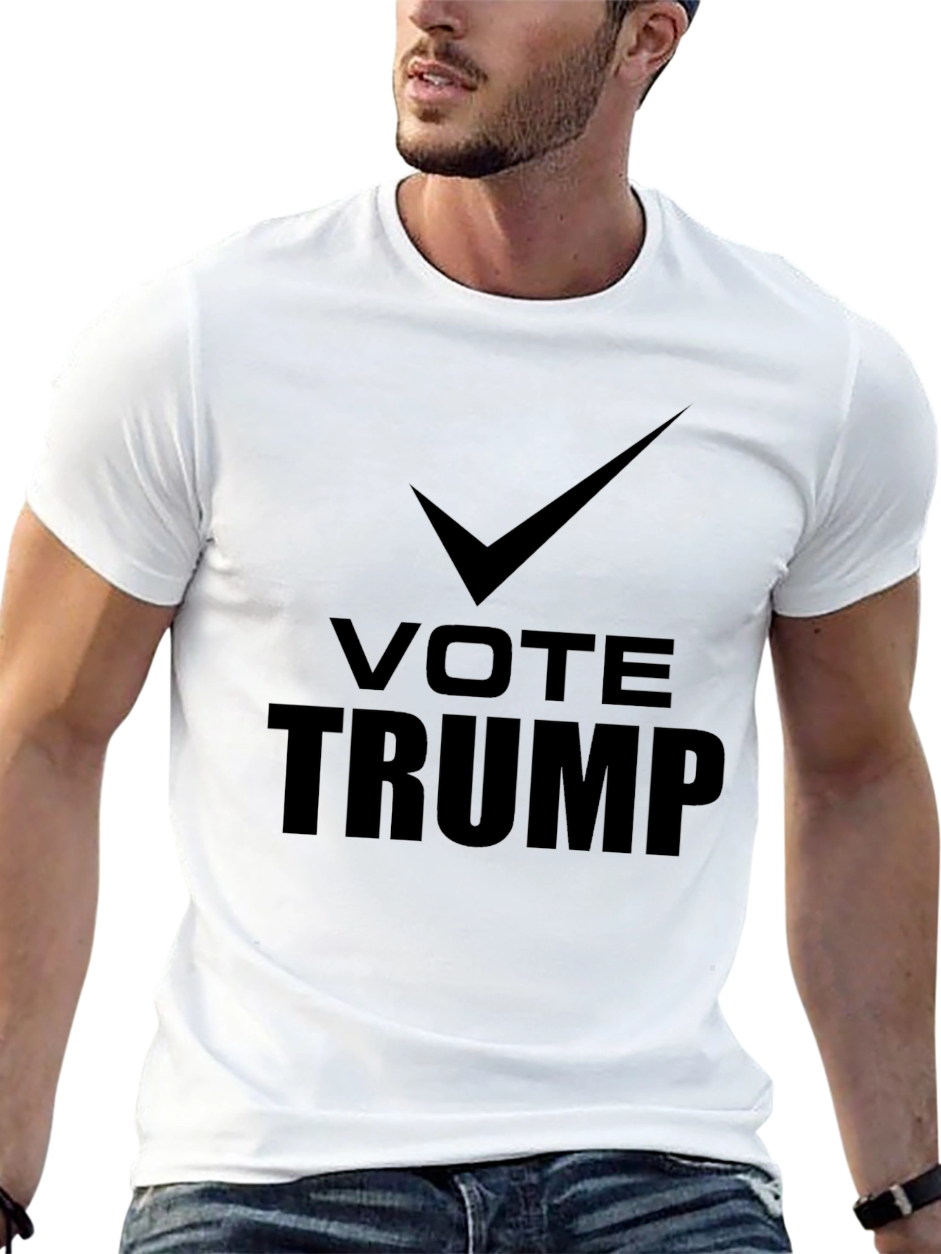 Vote Trump Graphic Tee - Black Crew Neck T-Shirt