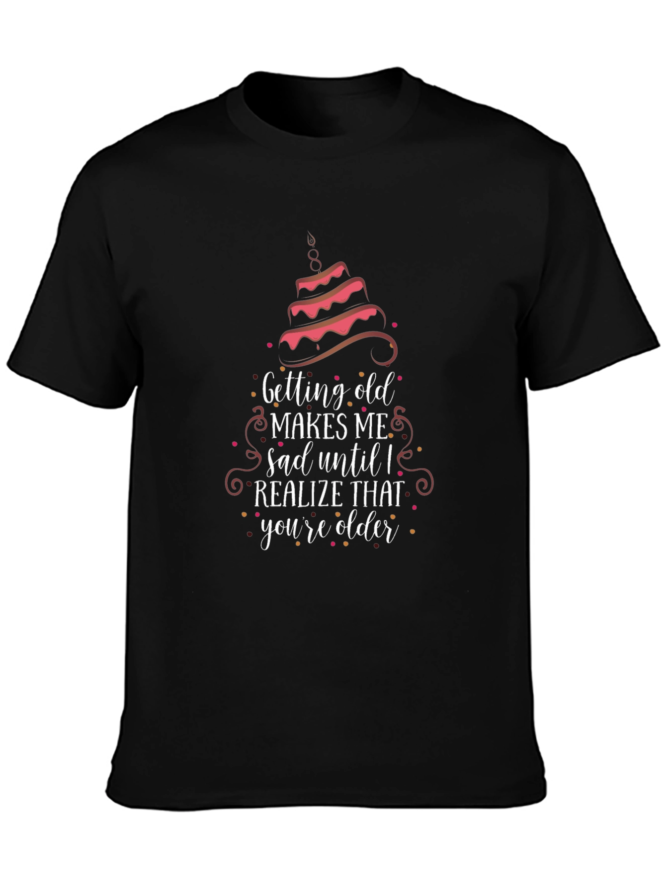 Funny Birthday Shirt: Getting Old Makes Me Sad