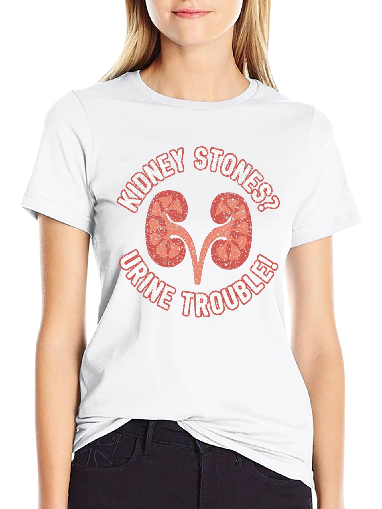 Kidney Stone Humor Graphic Tee - Black