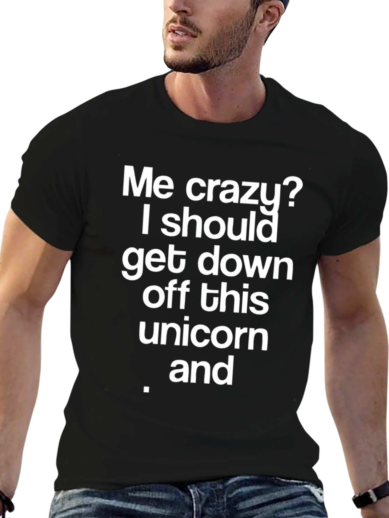 Crazy Unicorn Humor T-Shirt
