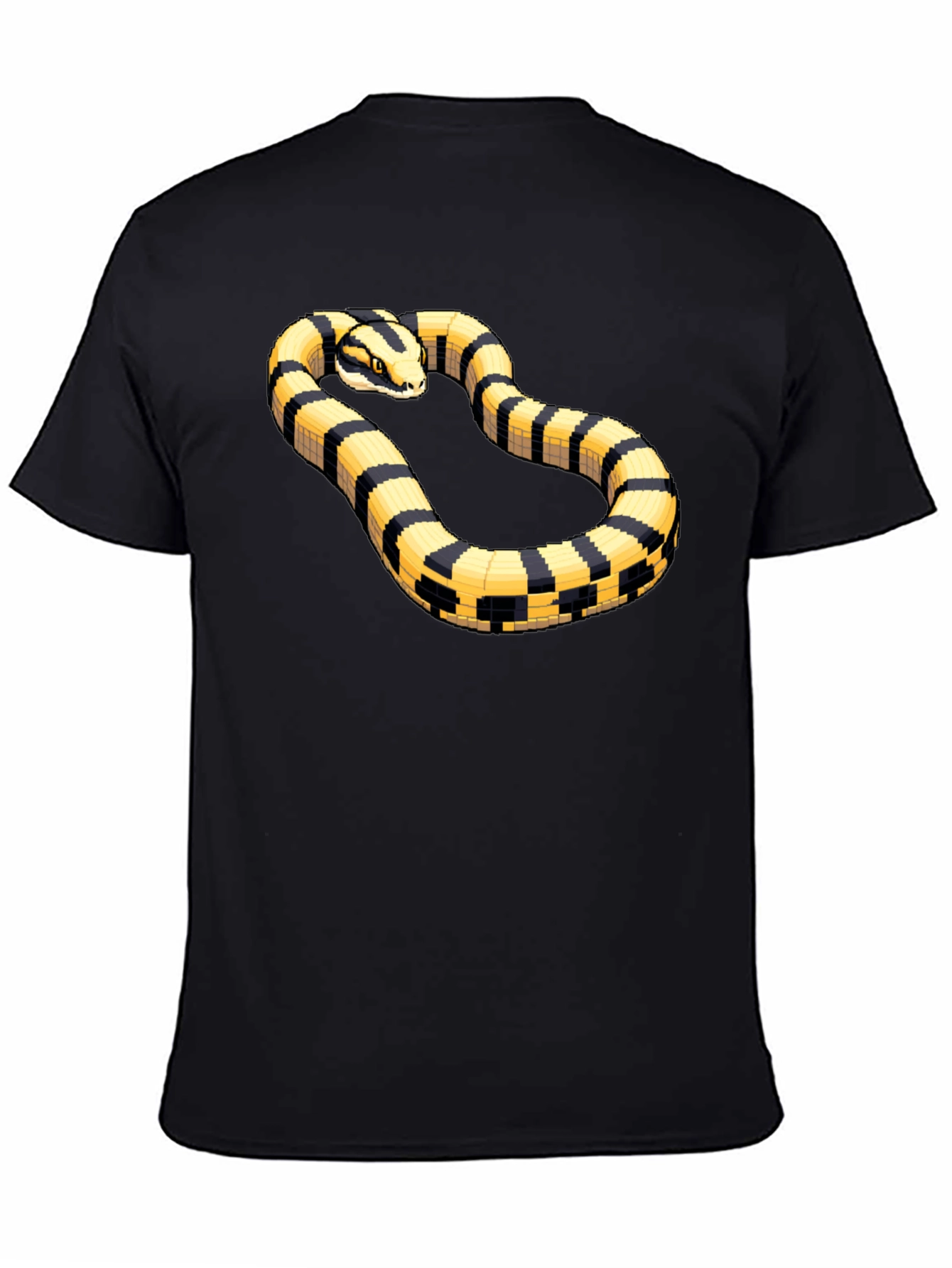 Striking Snake Tee - Pixel Art Style