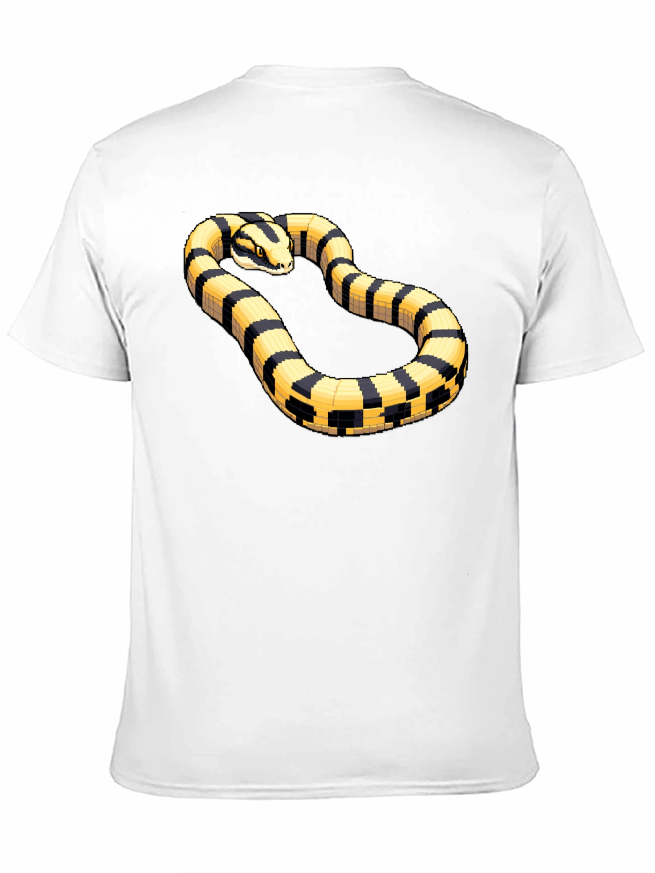 Striking Snake Tee - Pixel Art Style