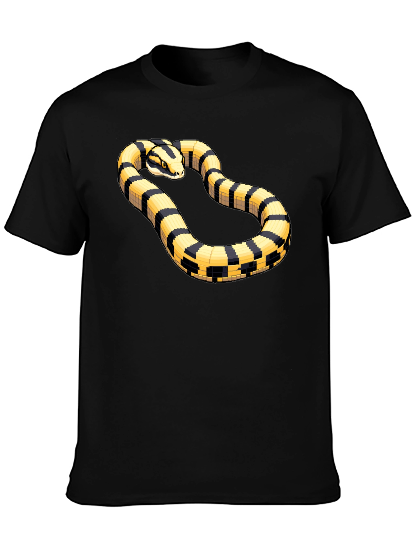 Striking Snake Tee - Pixel Art Style