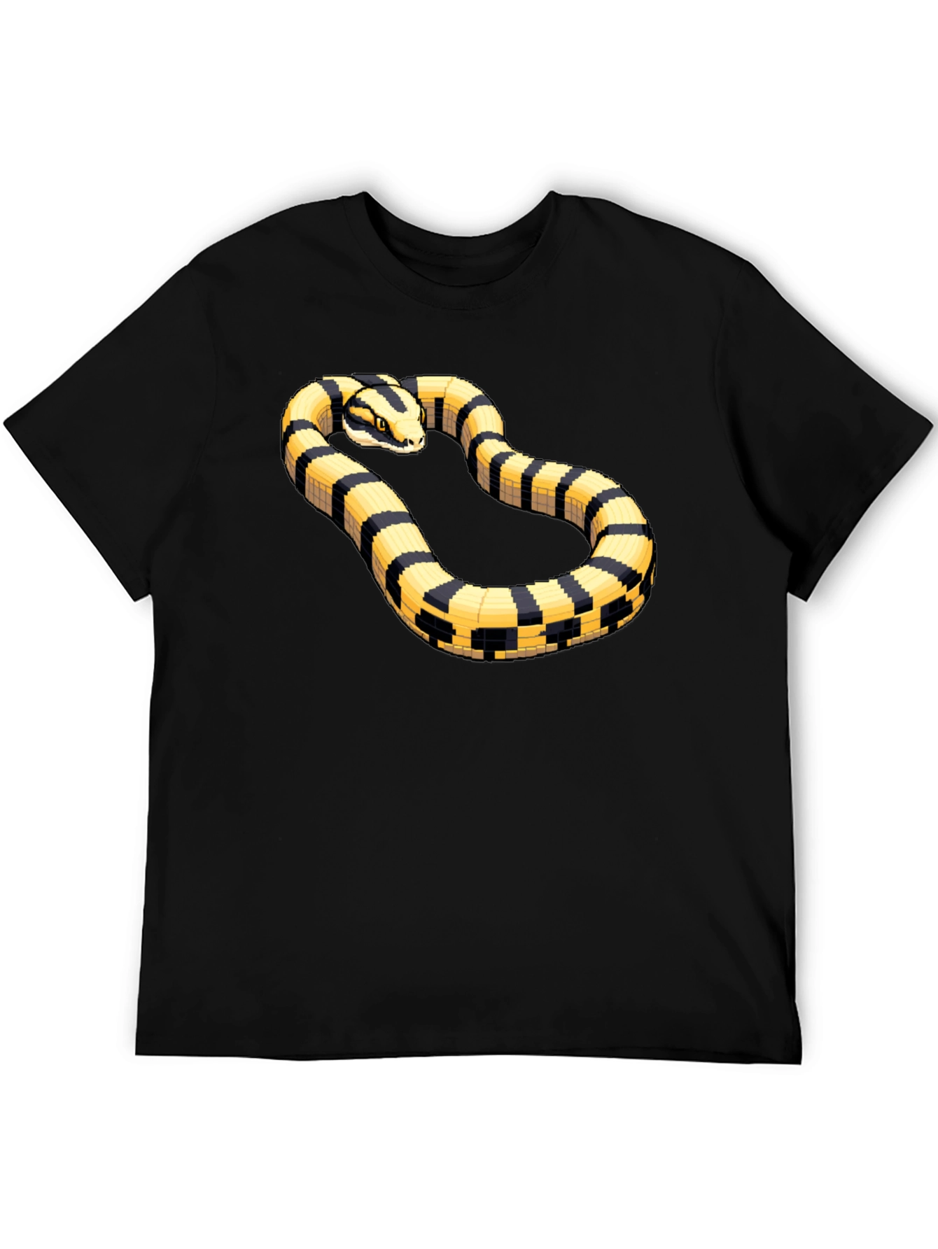 Striking Snake Tee - Pixel Art Style