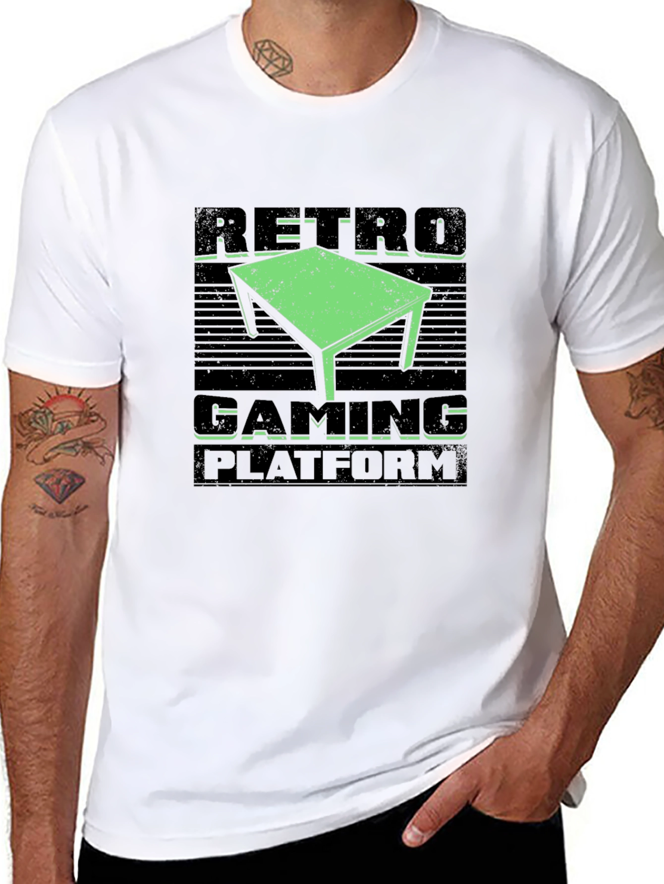 Retro Gaming Platform Graphic T-Shirt