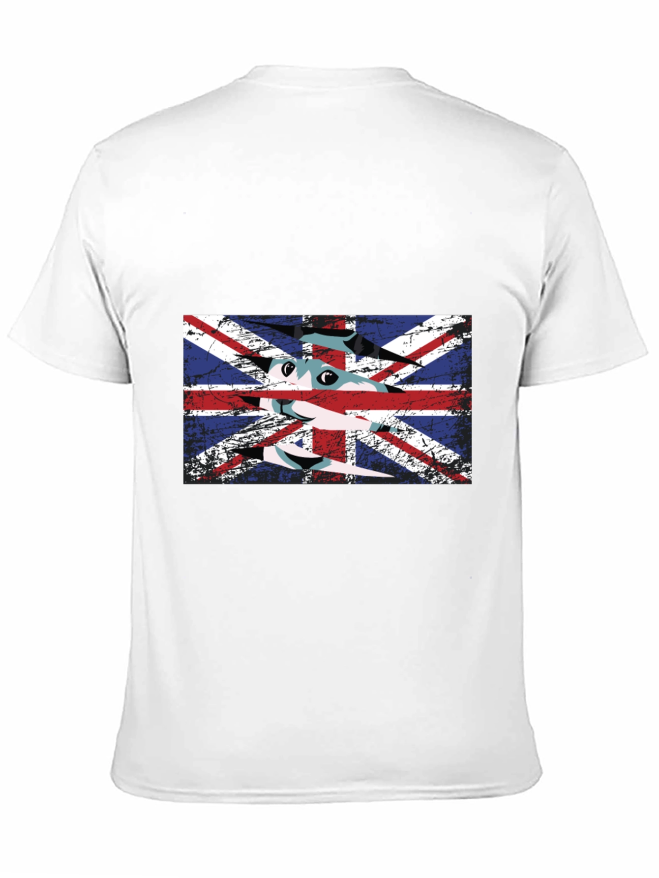British Flag Cat Graphic T-Shirt