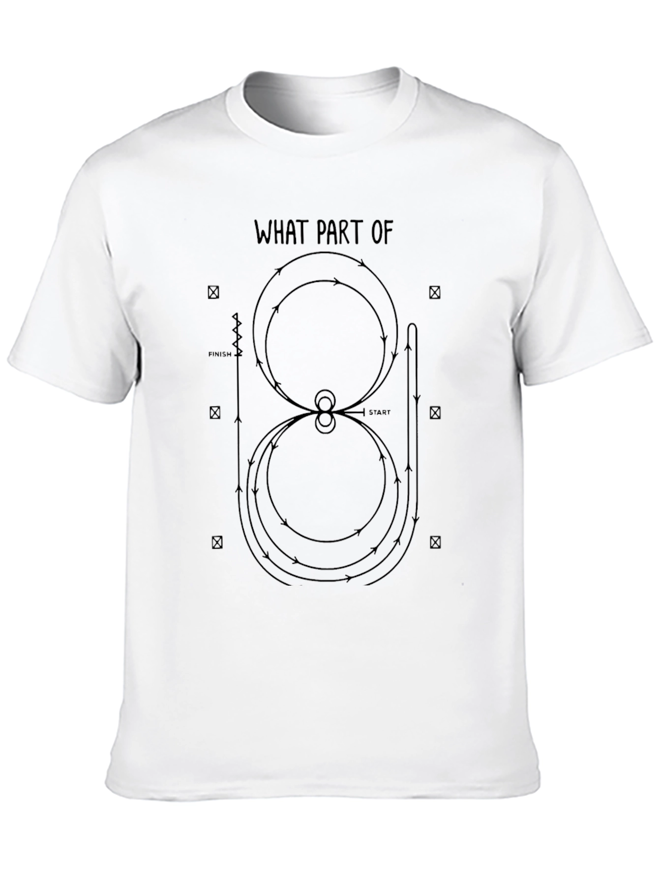 Equestrian Dressage Pattern T-Shirt - What Part Of?