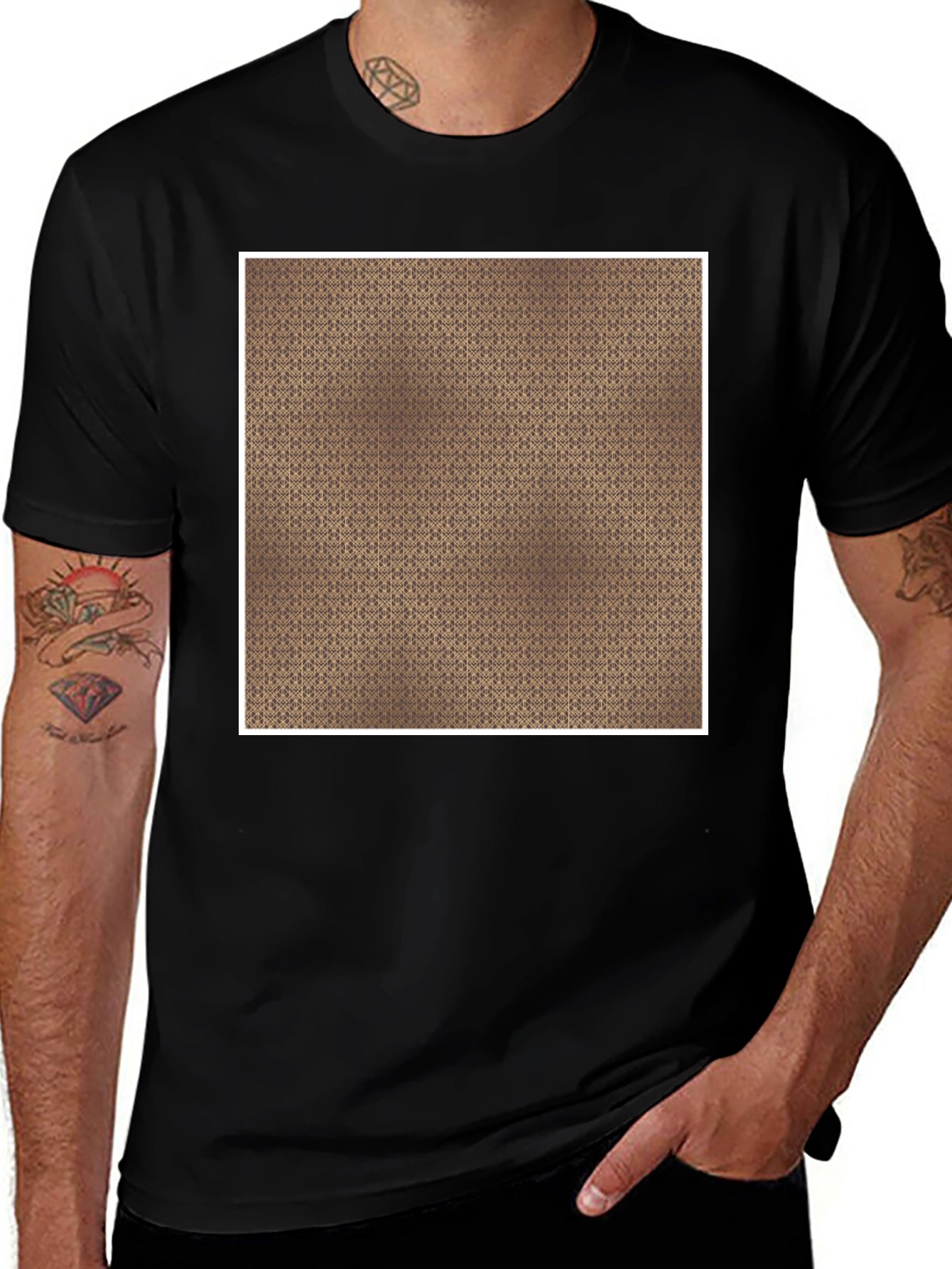 Patterned Graphic Tee - Stylish Casual Wear