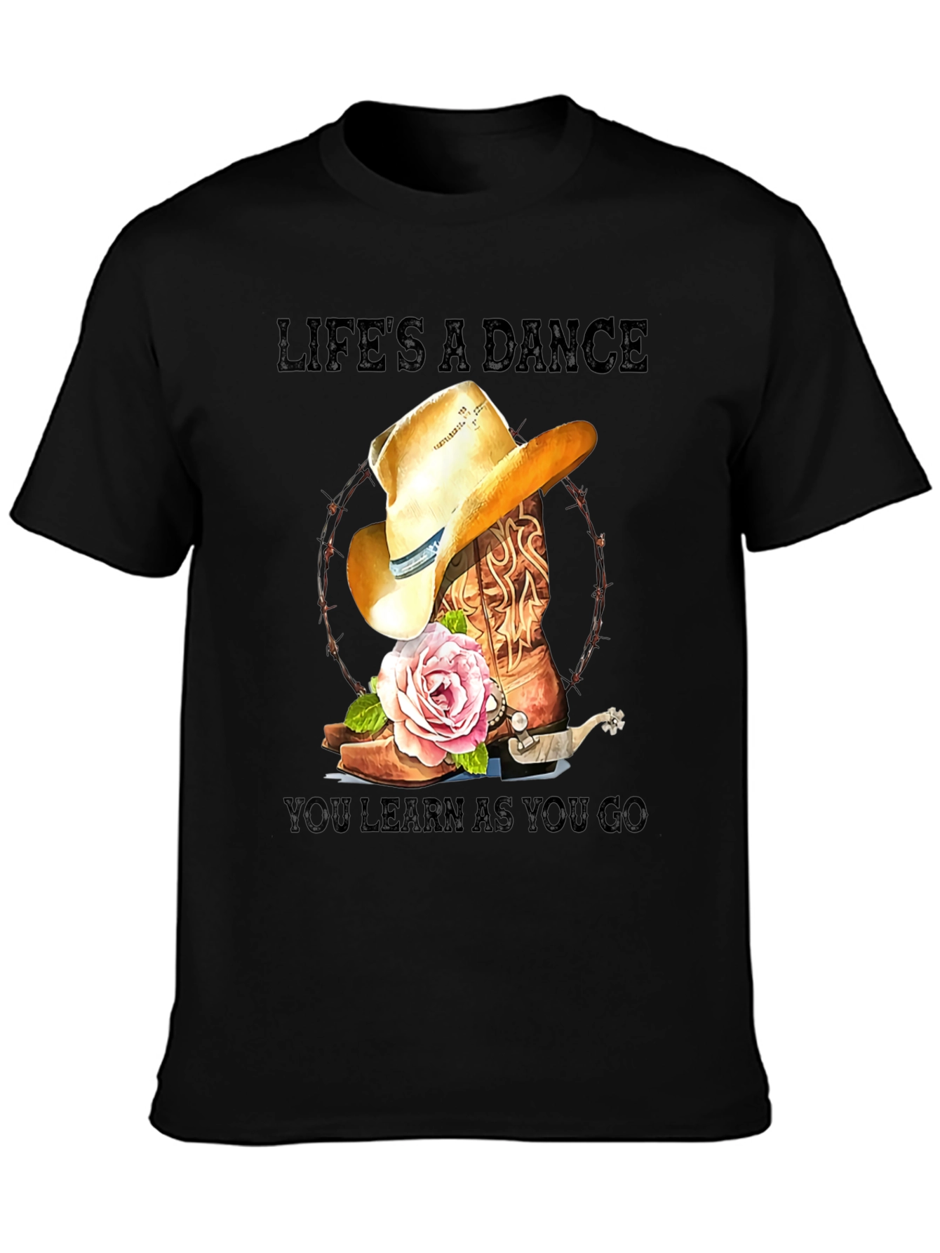 Lifes a Dance Cowboy Boot T-Shirt