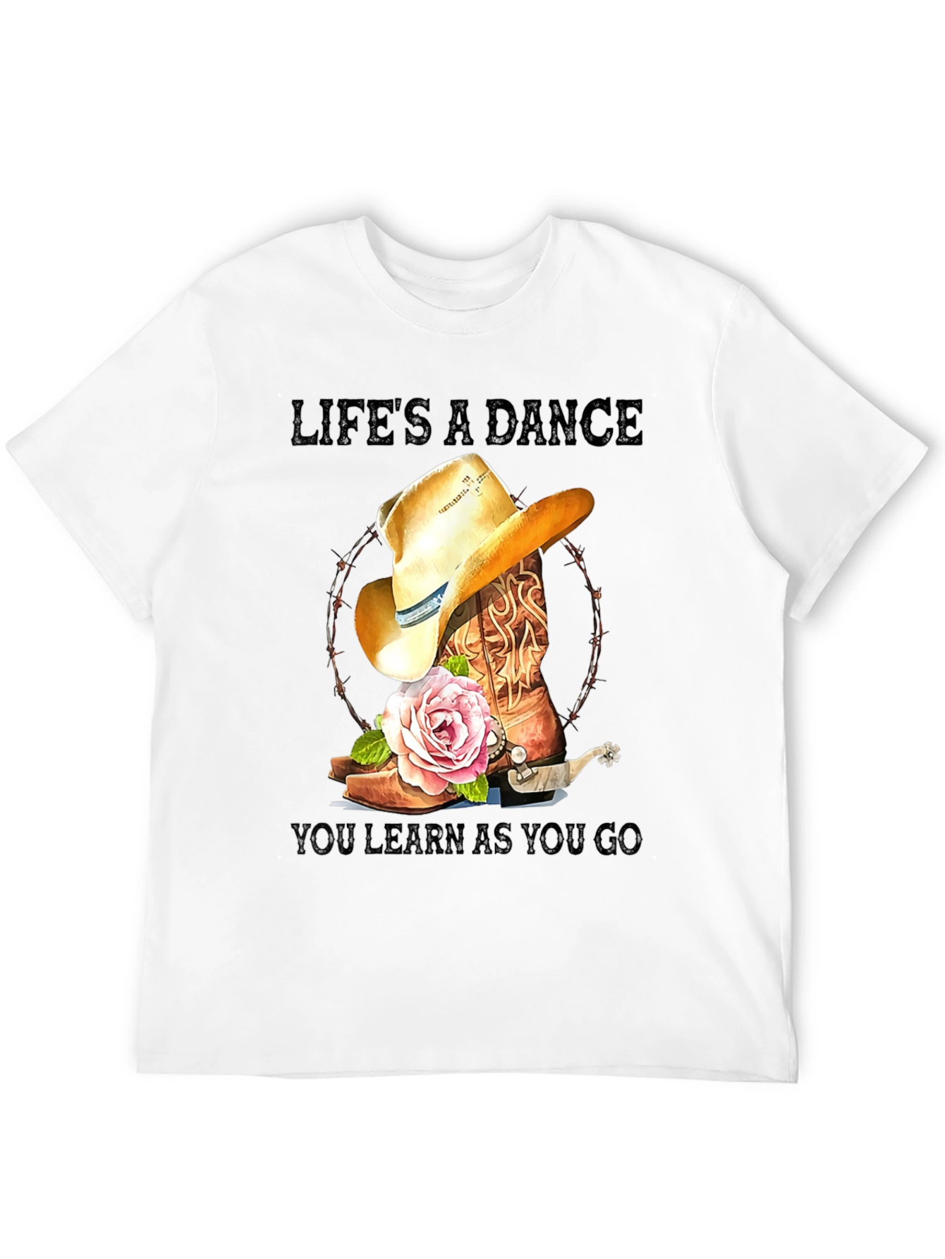 Lifes a Dance Cowboy Boot T-Shirt