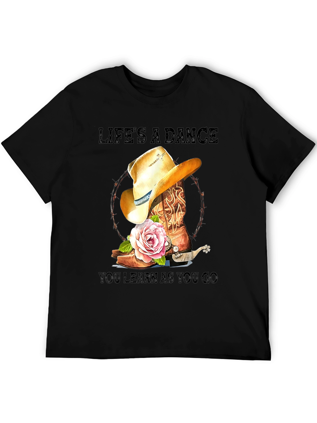Lifes a Dance Cowboy Boot T-Shirt