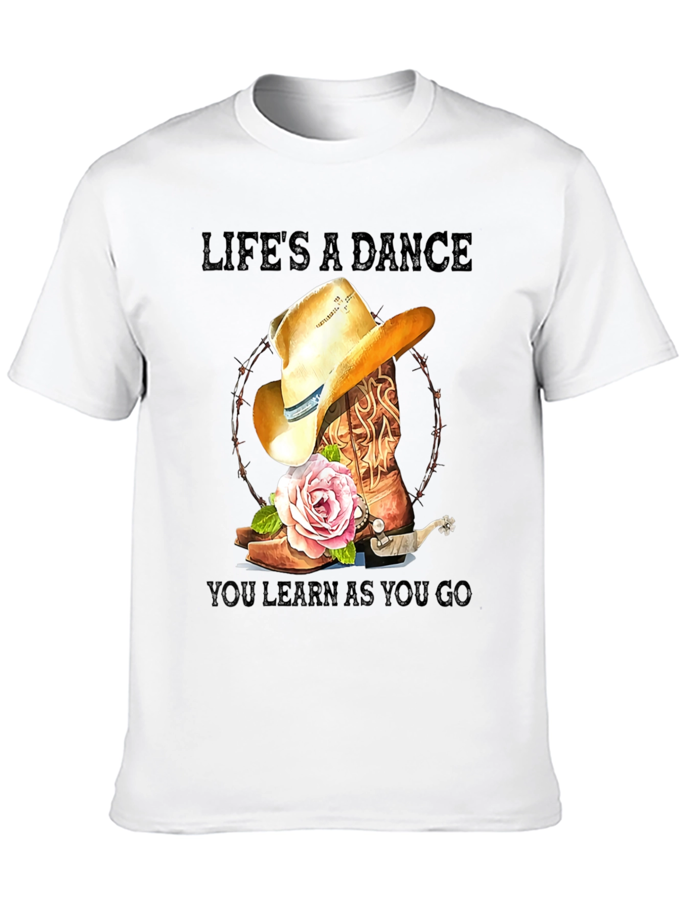 Lifes a Dance Cowboy Boot T-Shirt