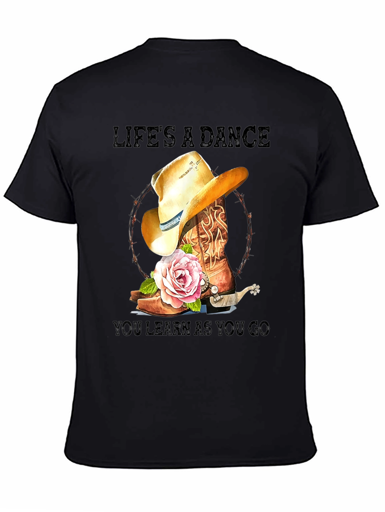 Lifes a Dance Cowboy Boot T-Shirt