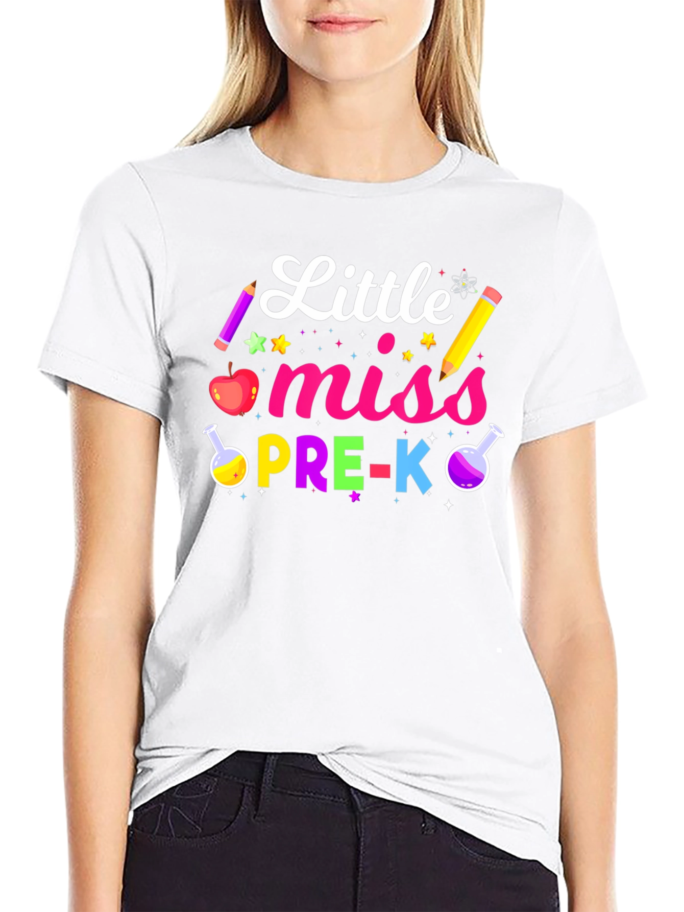 Little Miss Pre-K Teacher T-Shirt