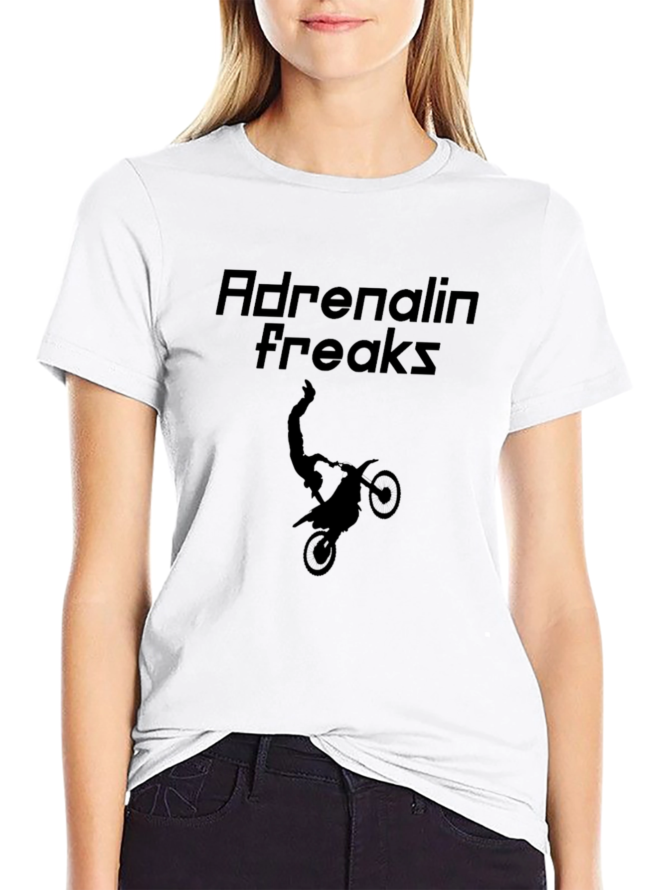 Adrenalin Freaks Black Graphic Tee
