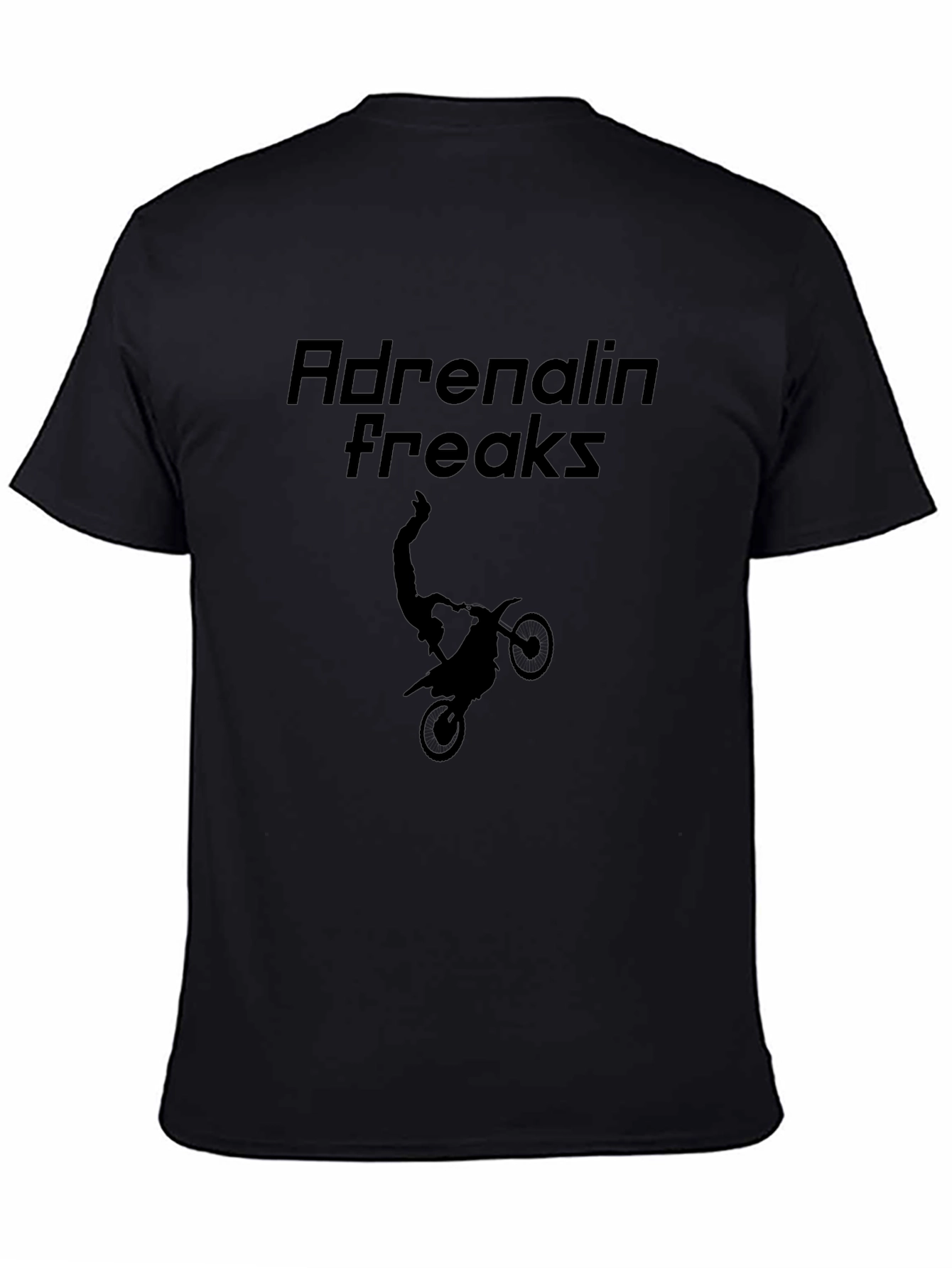 Adrenalin Freaks Black Graphic Tee