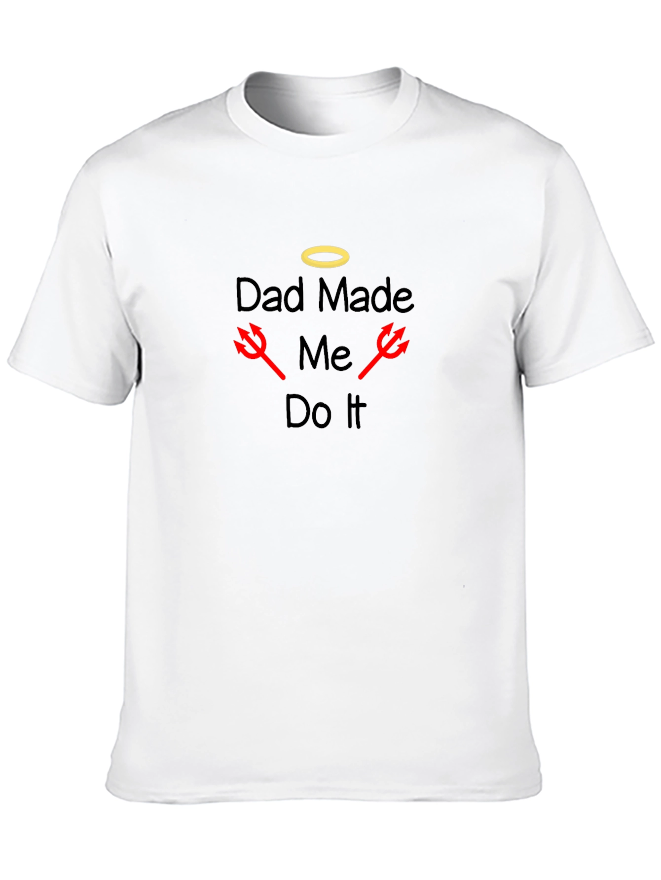 Dad Made Me Do It Graphic Tee - Black