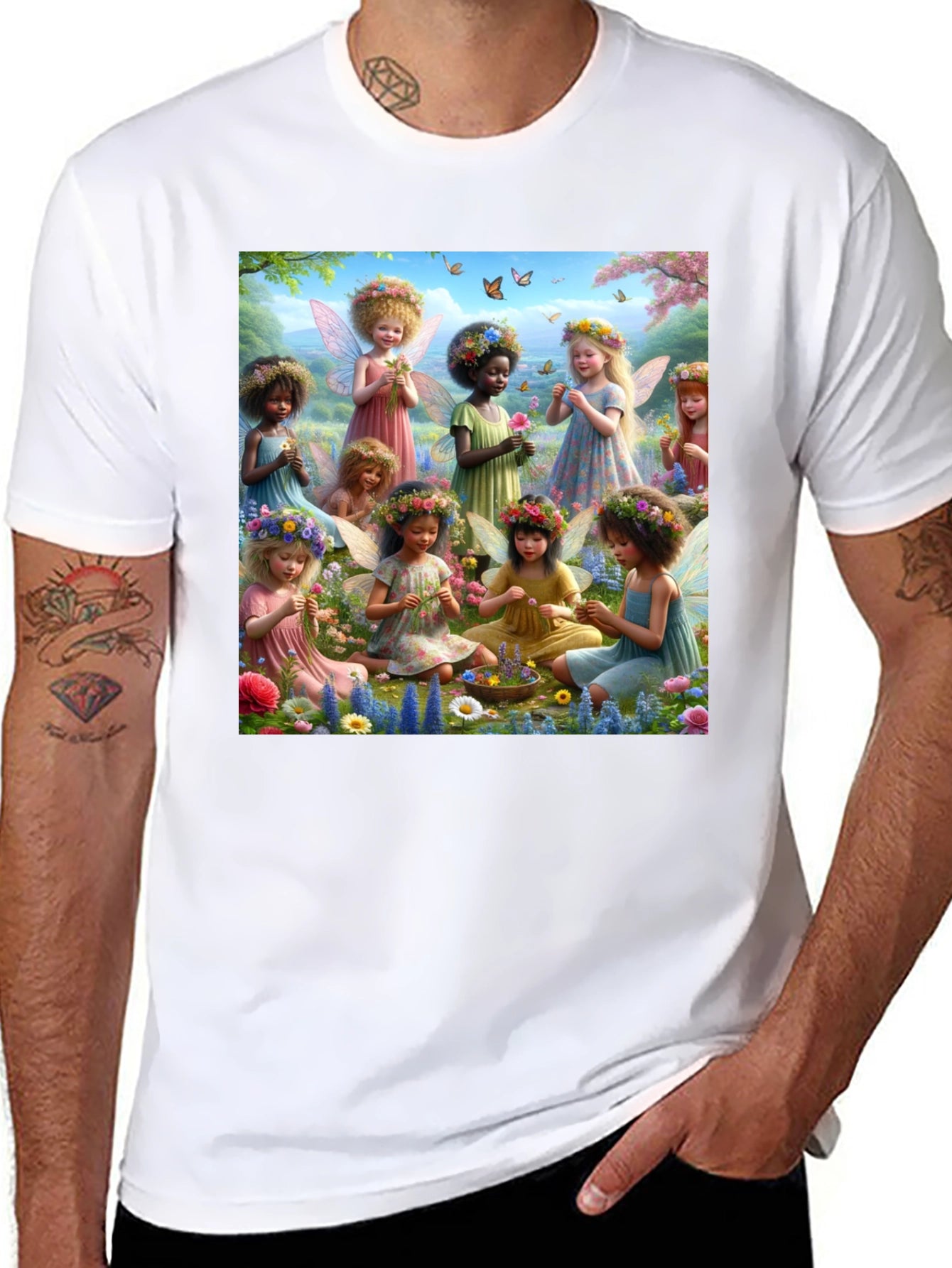 Fairy Flower Garden Graphic Tee - Unisex