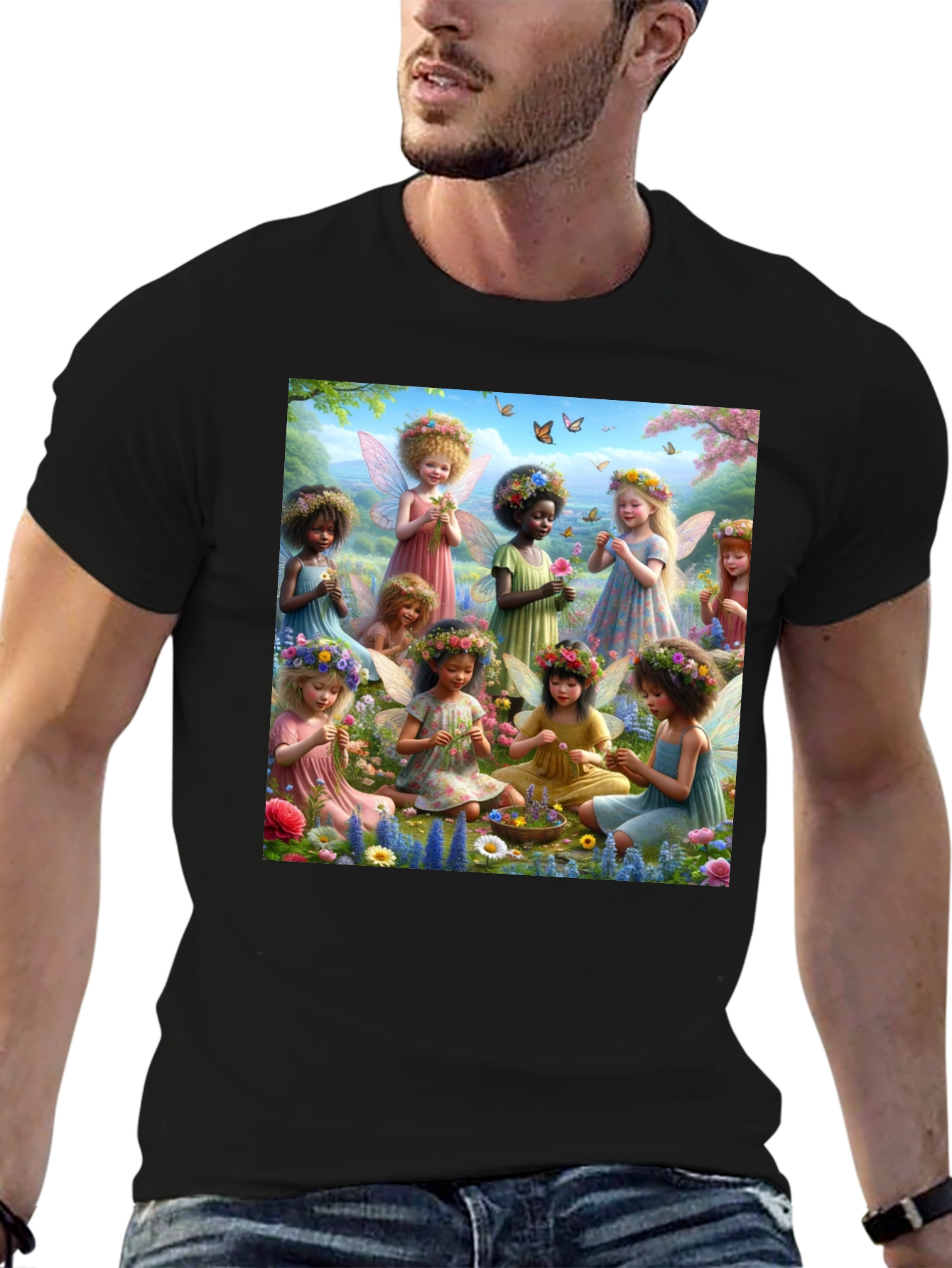 Fairy Flower Garden Graphic Tee - Unisex