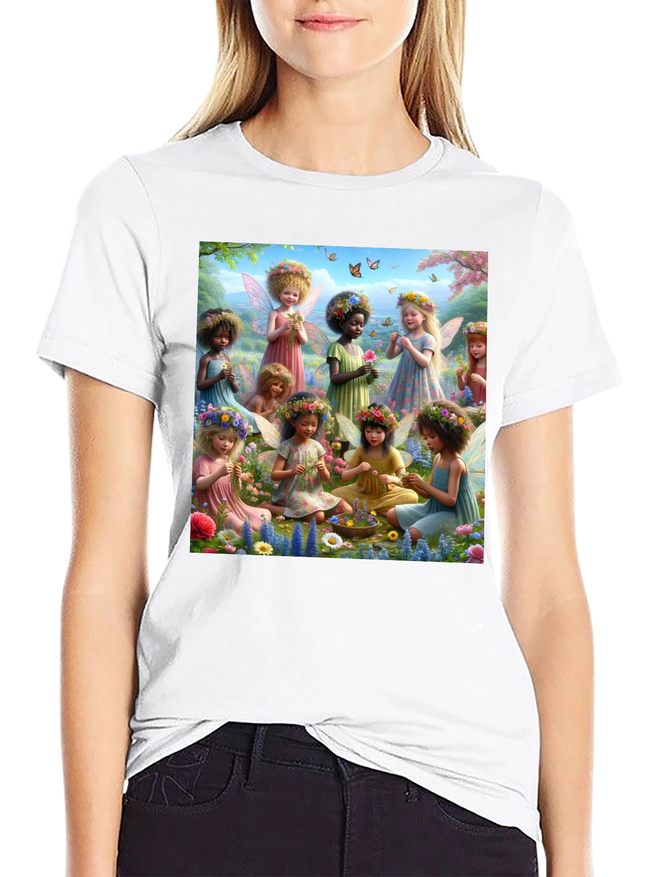Fairy Flower Garden Graphic Tee - Unisex