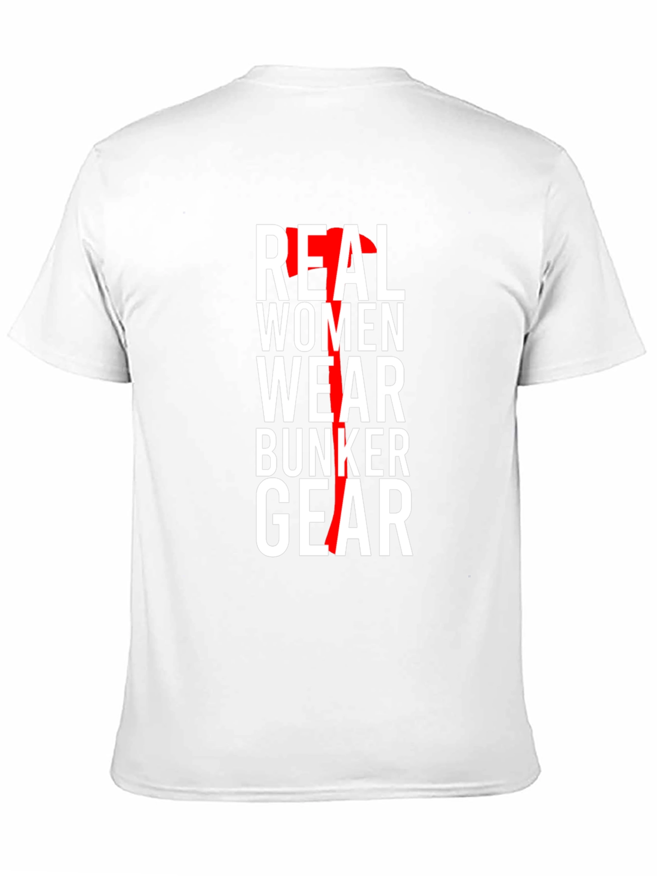 Real Women Wear Bunker Gear Black T-Shirt