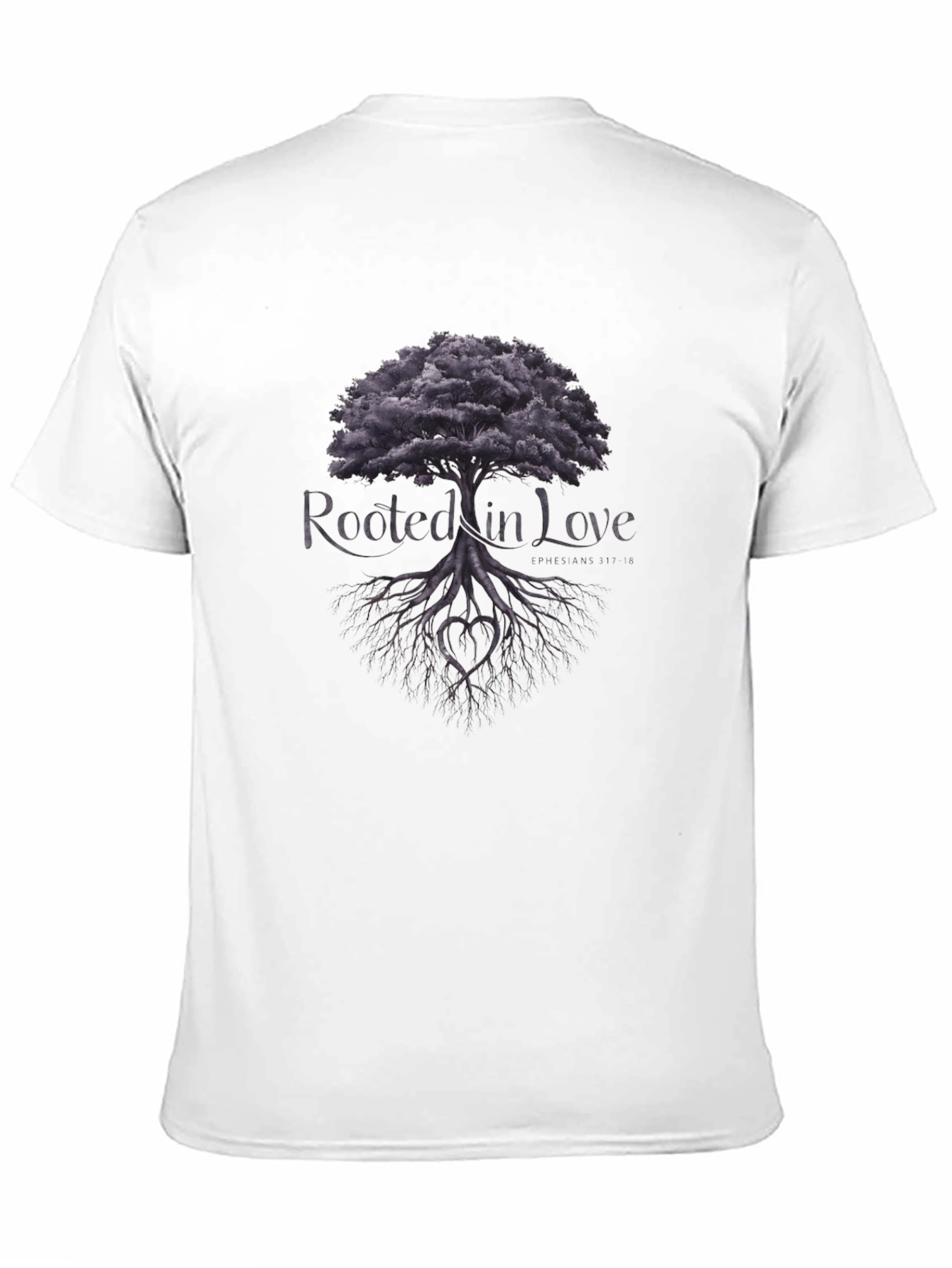 Rooted in Love Tree Graphic Tee - Black