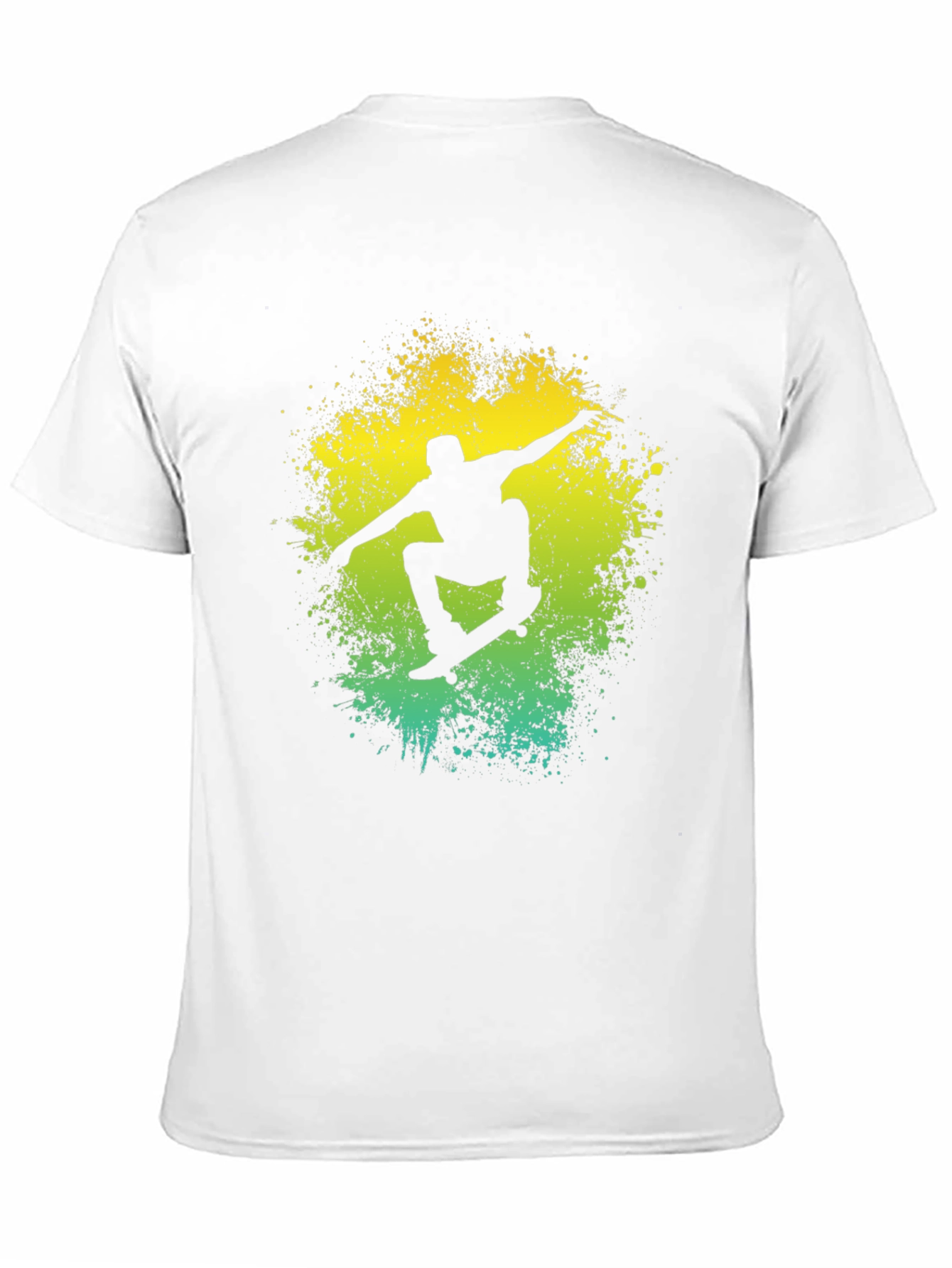 Skateboarding Silhouette Graphic T-Shirt - Cool Black Tee