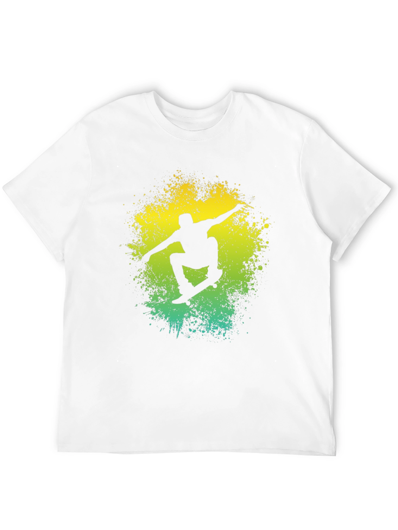 Skateboarding Silhouette Graphic T-Shirt - Cool Black Tee