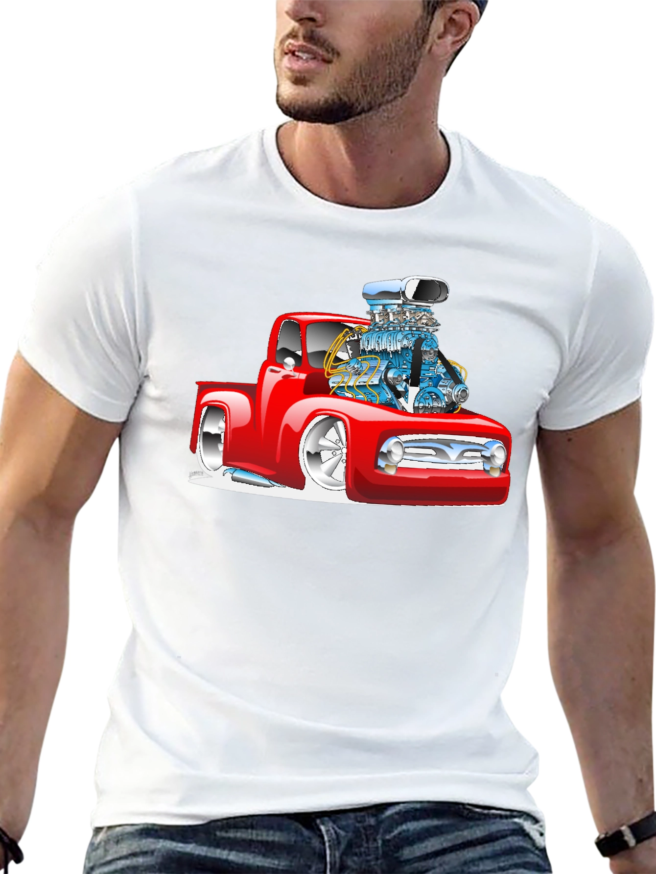 Custom Hot Rod Truck Graphic Tee