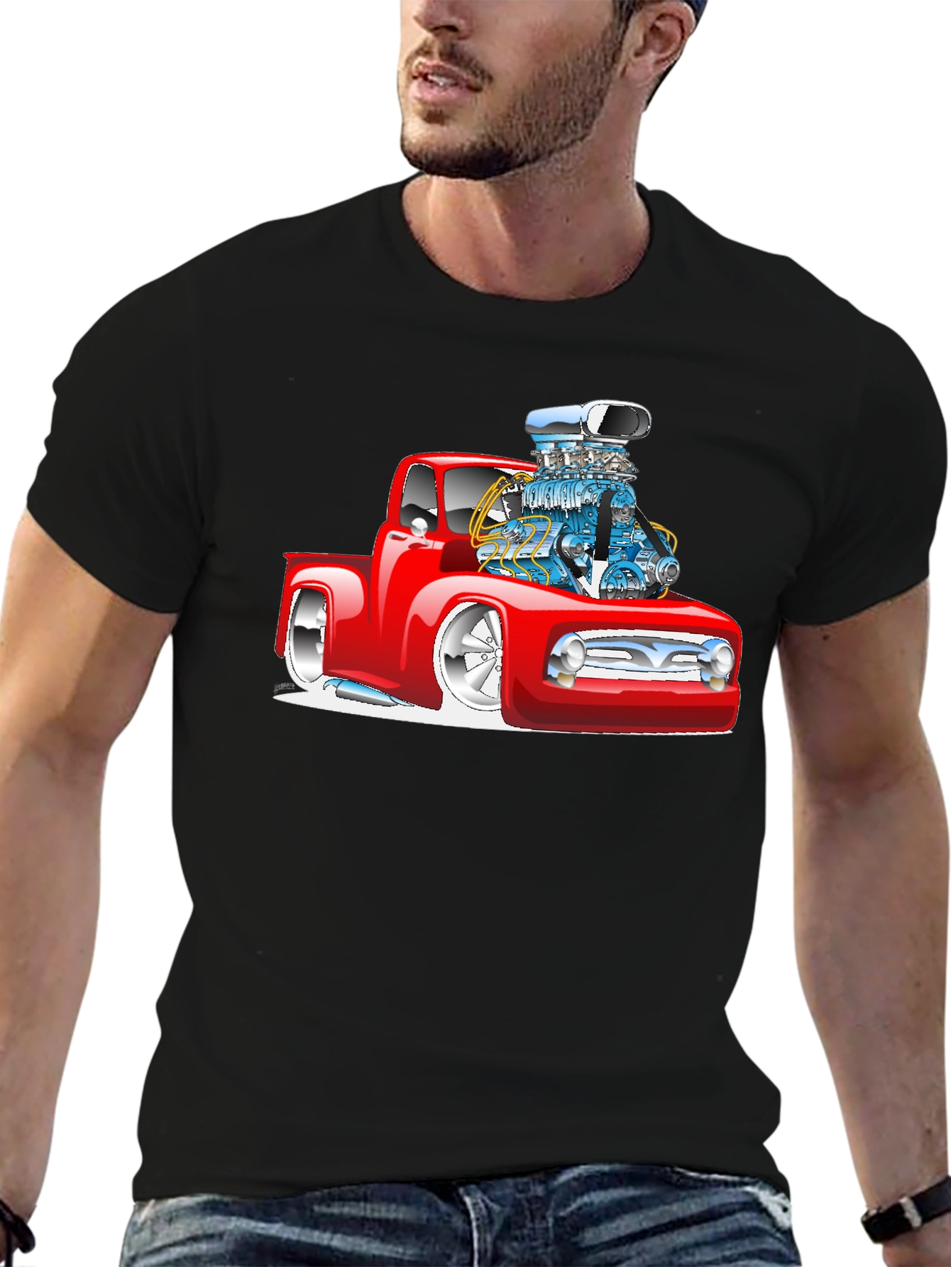Custom Hot Rod Truck Graphic Tee