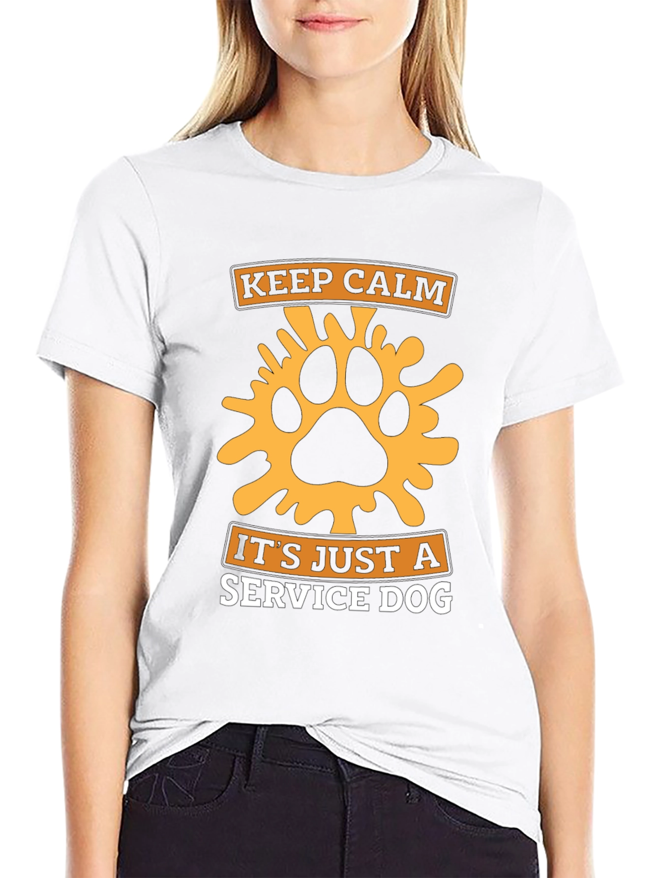 Keep Calm Its Just A Service Dog T-Shirt