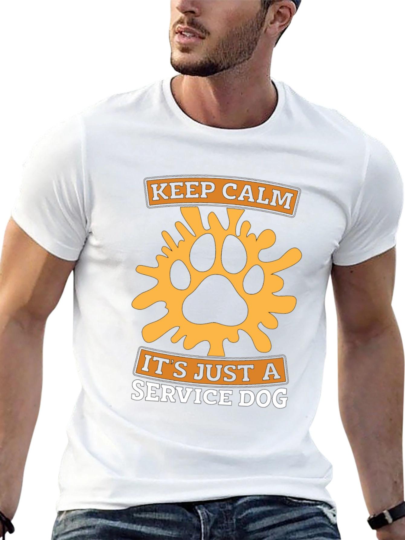 Keep Calm Its Just A Service Dog T-Shirt
