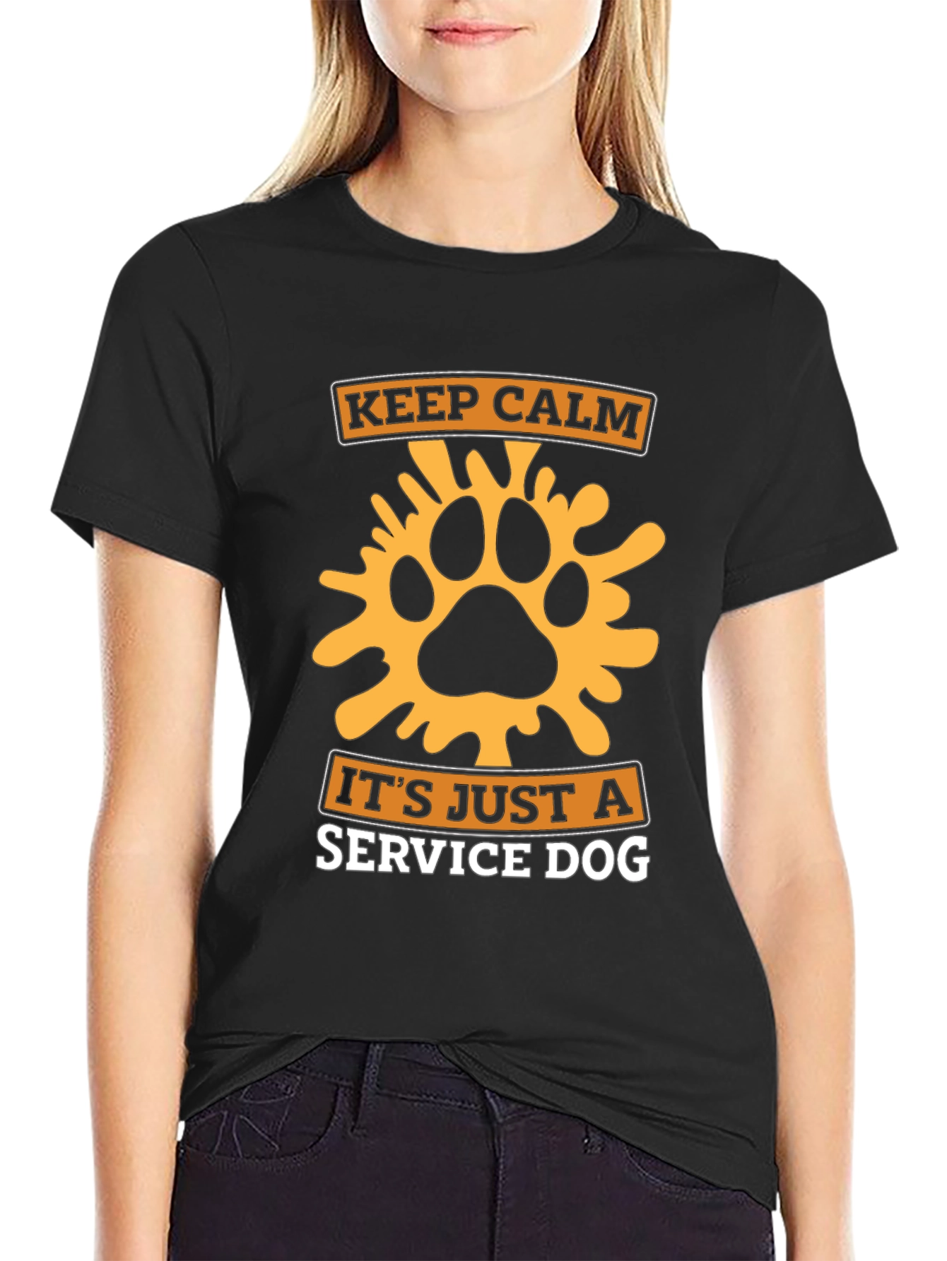 Keep Calm Its Just A Service Dog T-Shirt