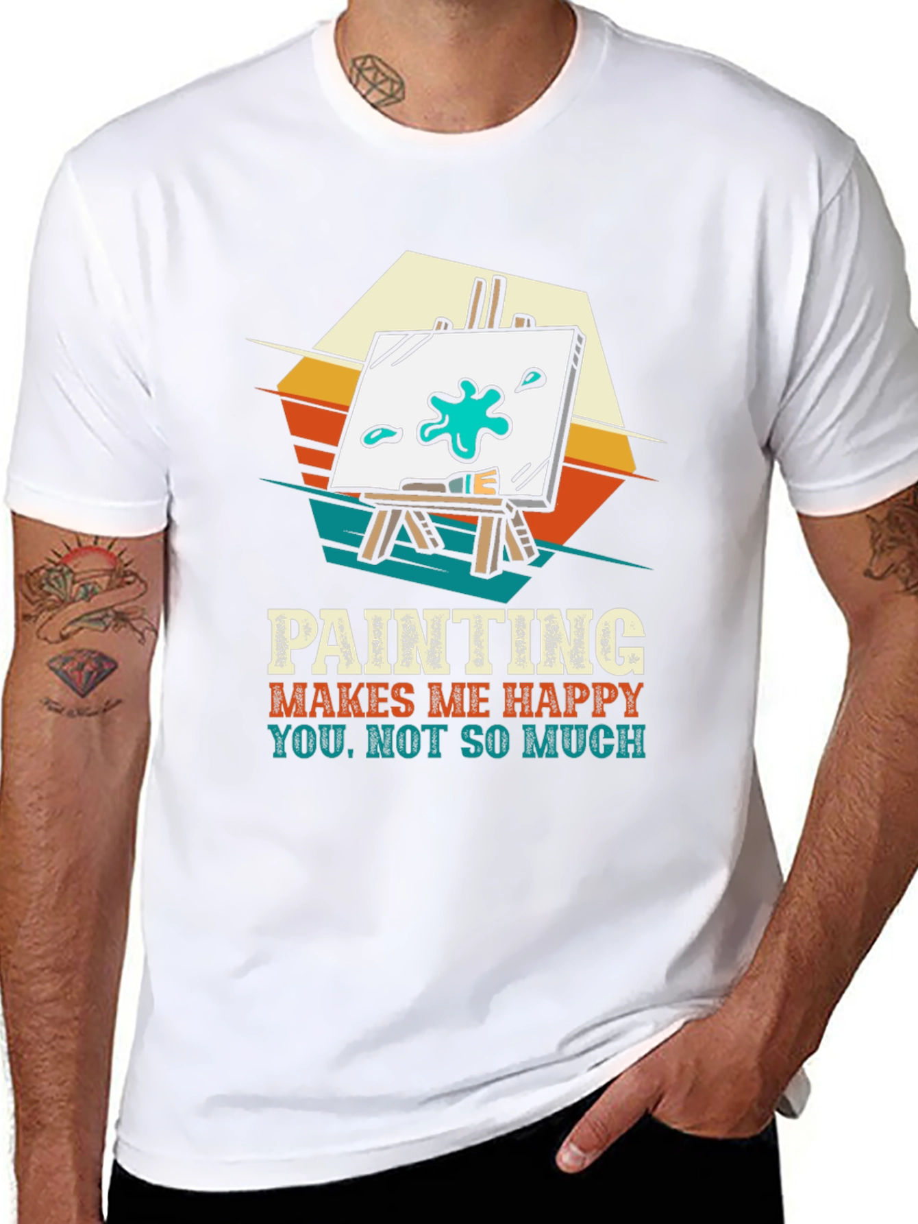 Painting Makes Me Happy Graphic Tee