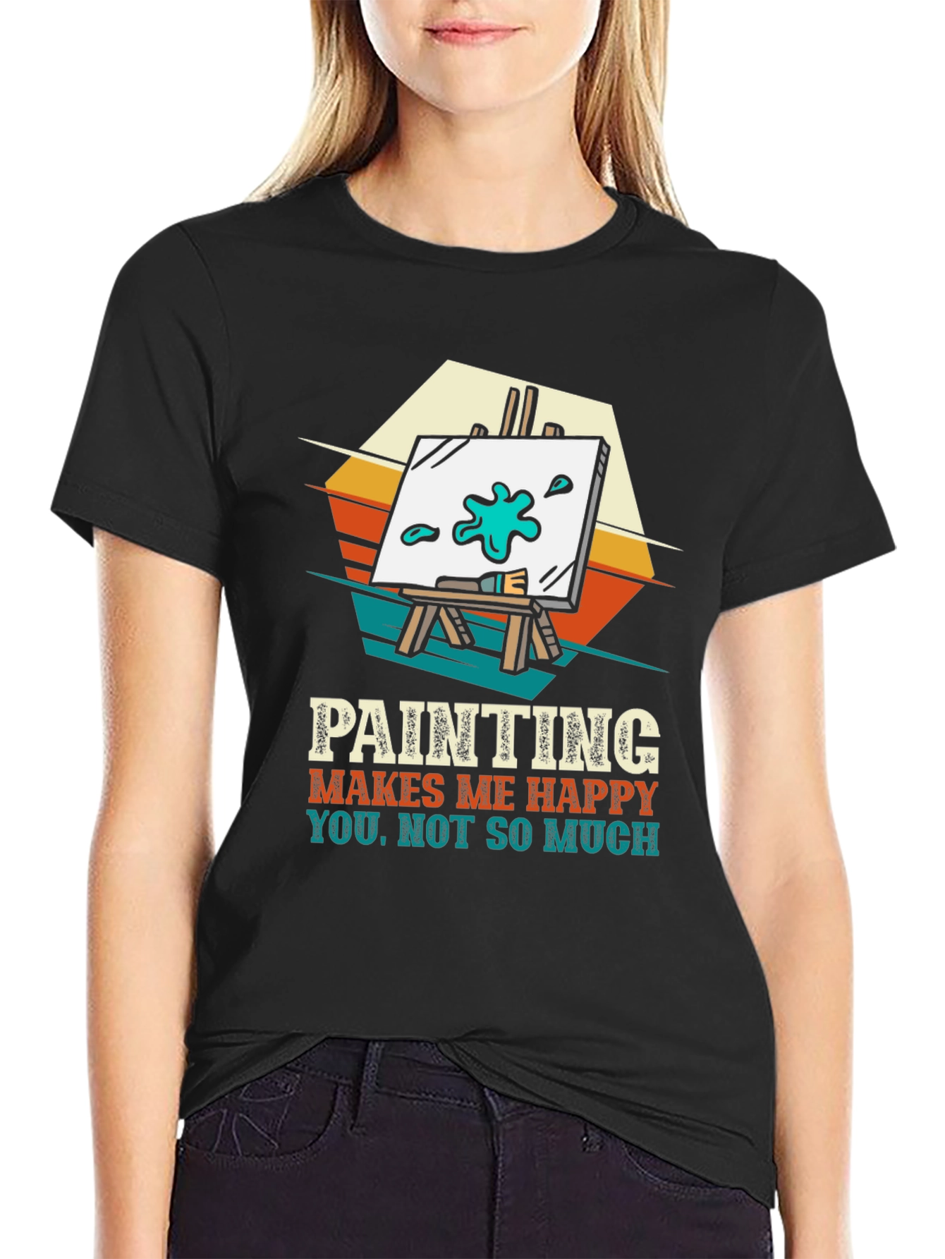 Painting Makes Me Happy Graphic Tee