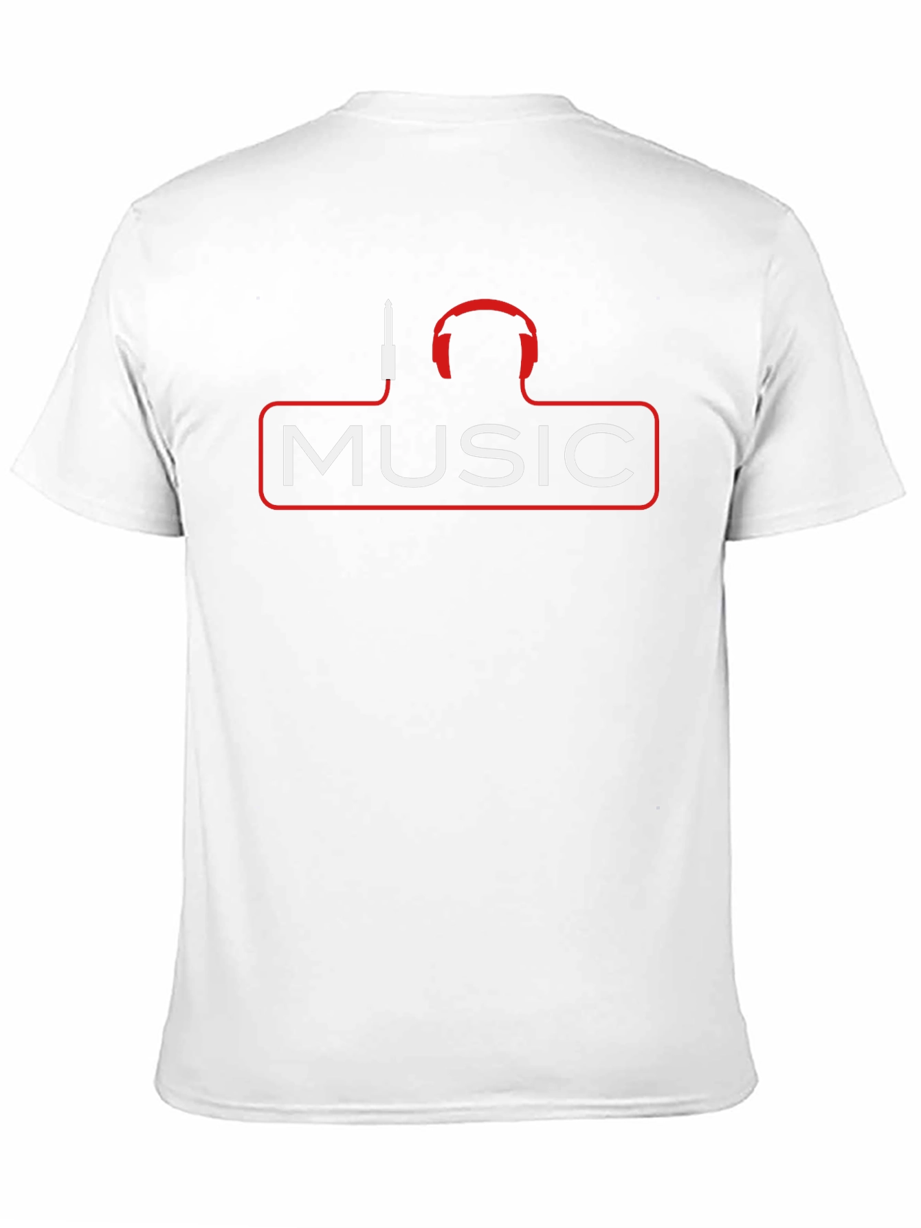 Music Headphones Graphic T-Shirt - Black