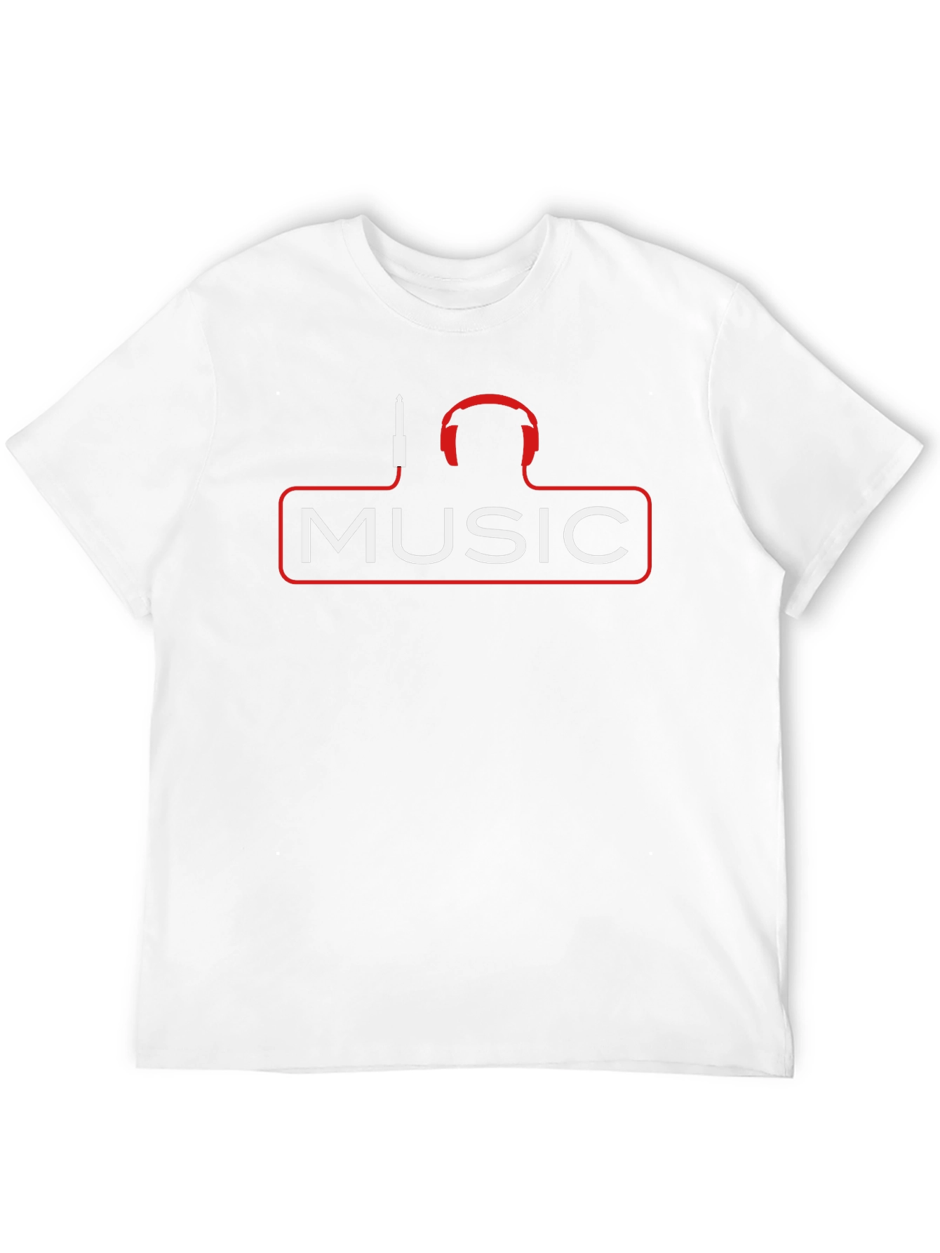 Music Headphones Graphic T-Shirt - Black