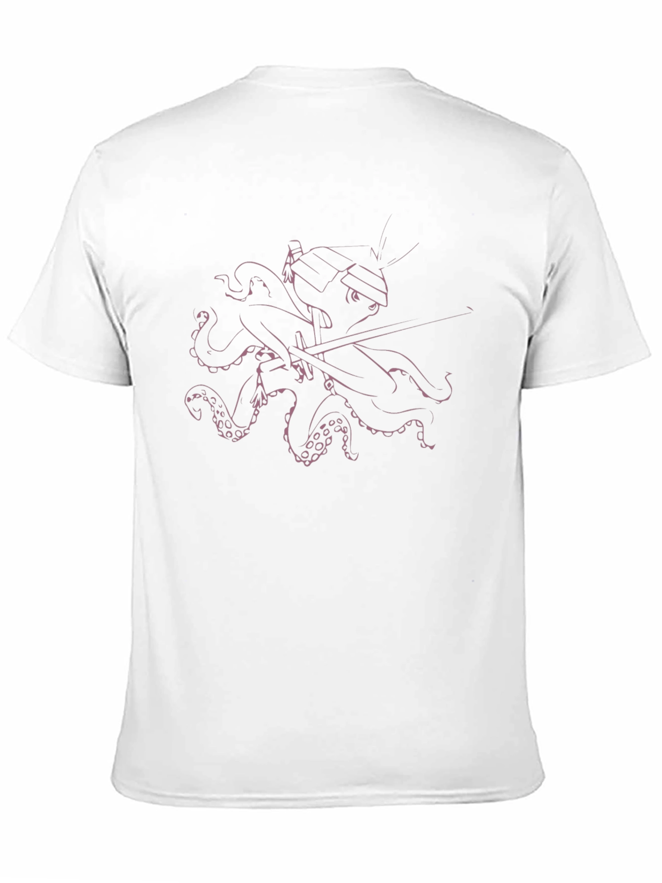Samurai Octopus Black T-Shirt