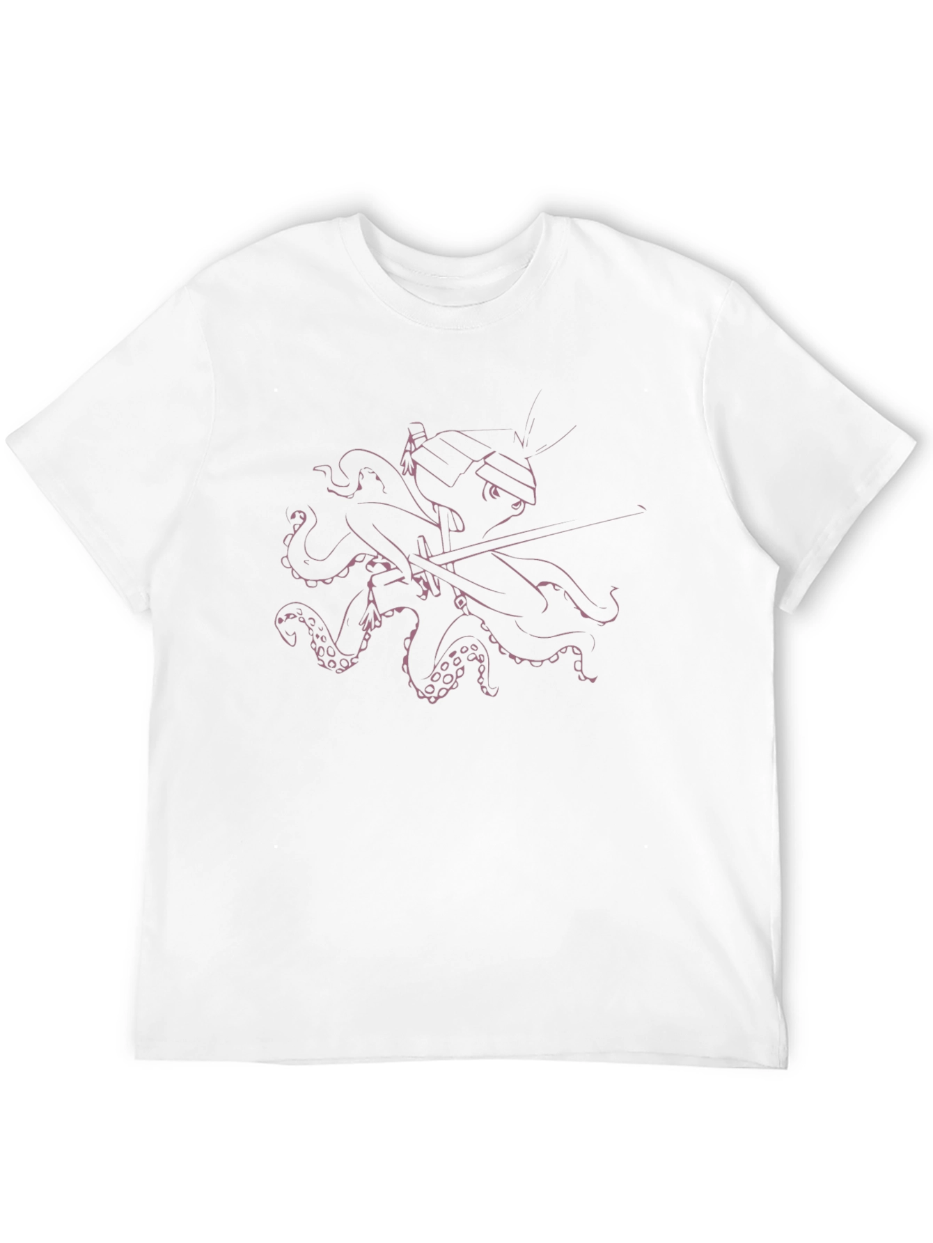 Samurai Octopus Black T-Shirt
