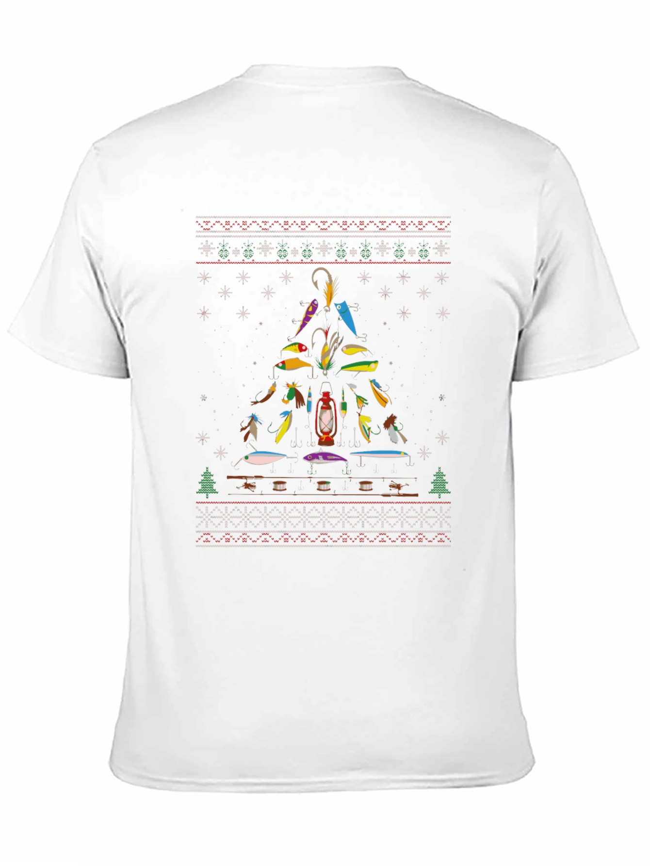 Fishing Lure Christmas Tree T-Shirt
