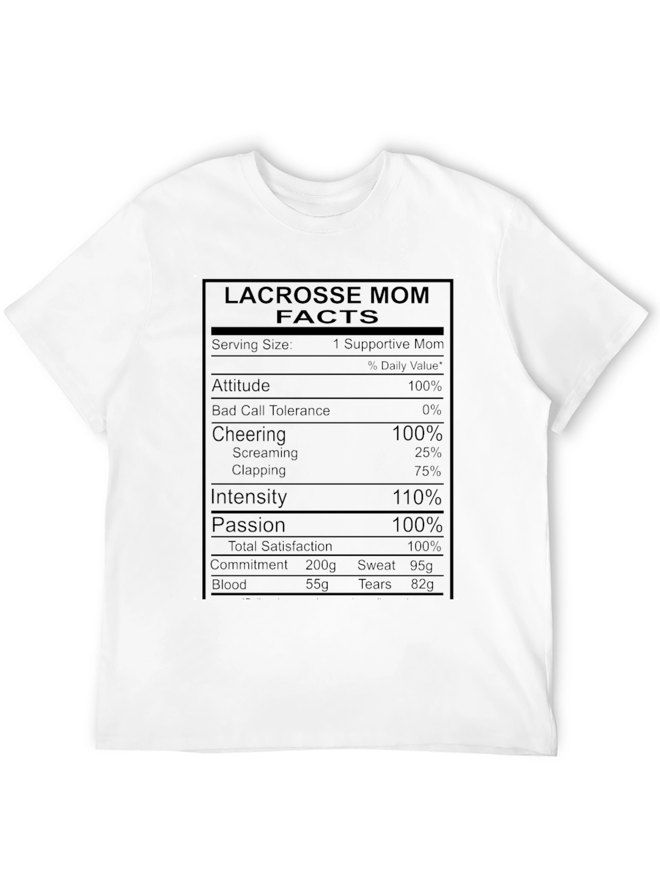 Lacrosse Mom Facts T-Shirt