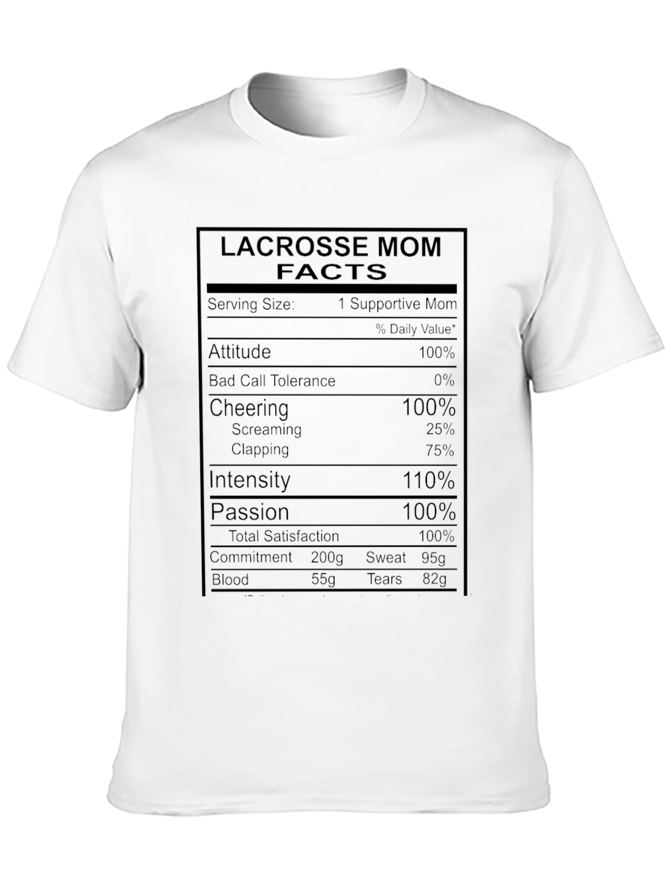 Lacrosse Mom Facts T-Shirt