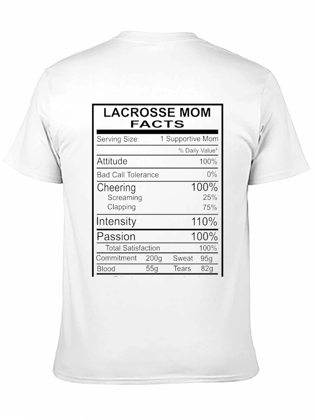 Lacrosse Mom Facts T-Shirt