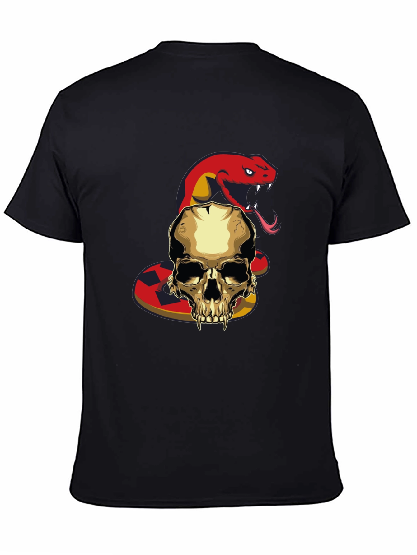 Skull and Snake Graphic T-Shirt