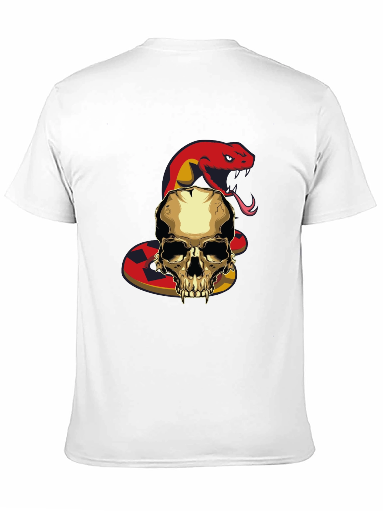 Skull and Snake Graphic T-Shirt
