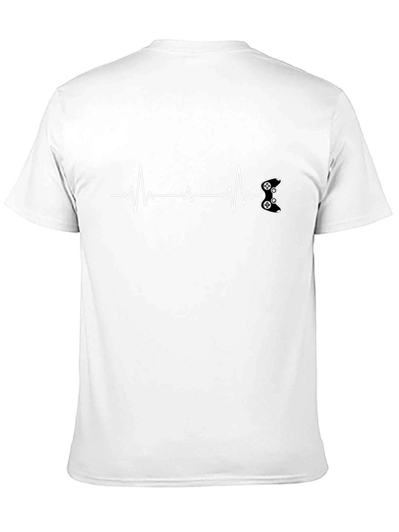 Gamer Heartbeat T-Shirt - Black Graphic Tee