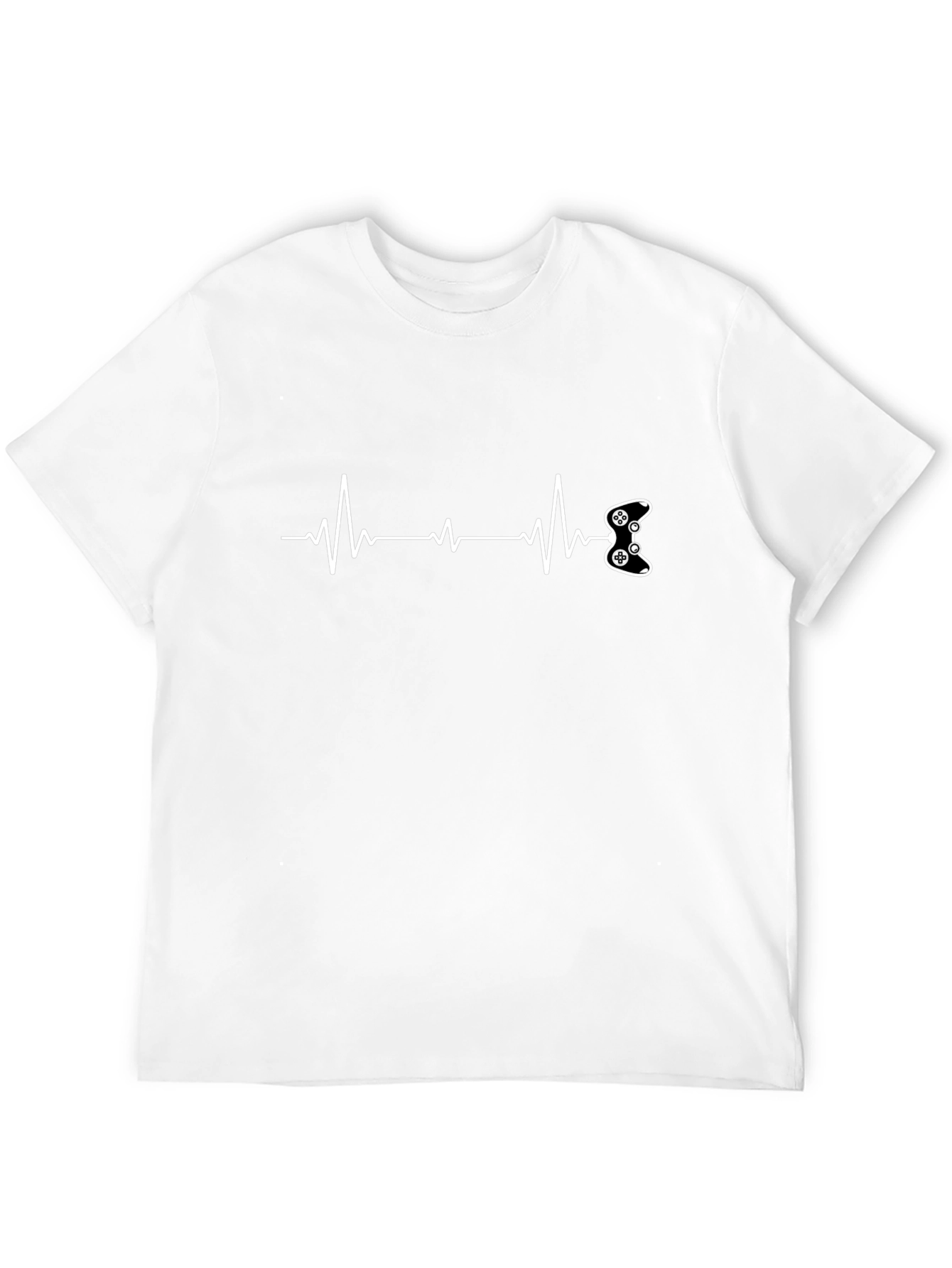 Gamer Heartbeat T-Shirt - Black Graphic Tee