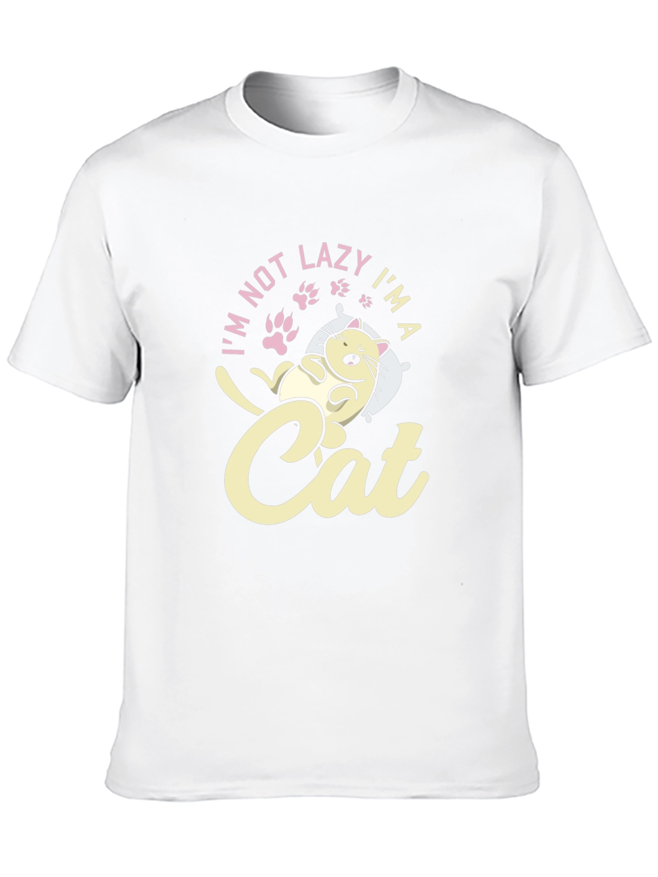 Lazy Cat T-Shirt - Funny Graphic Tee