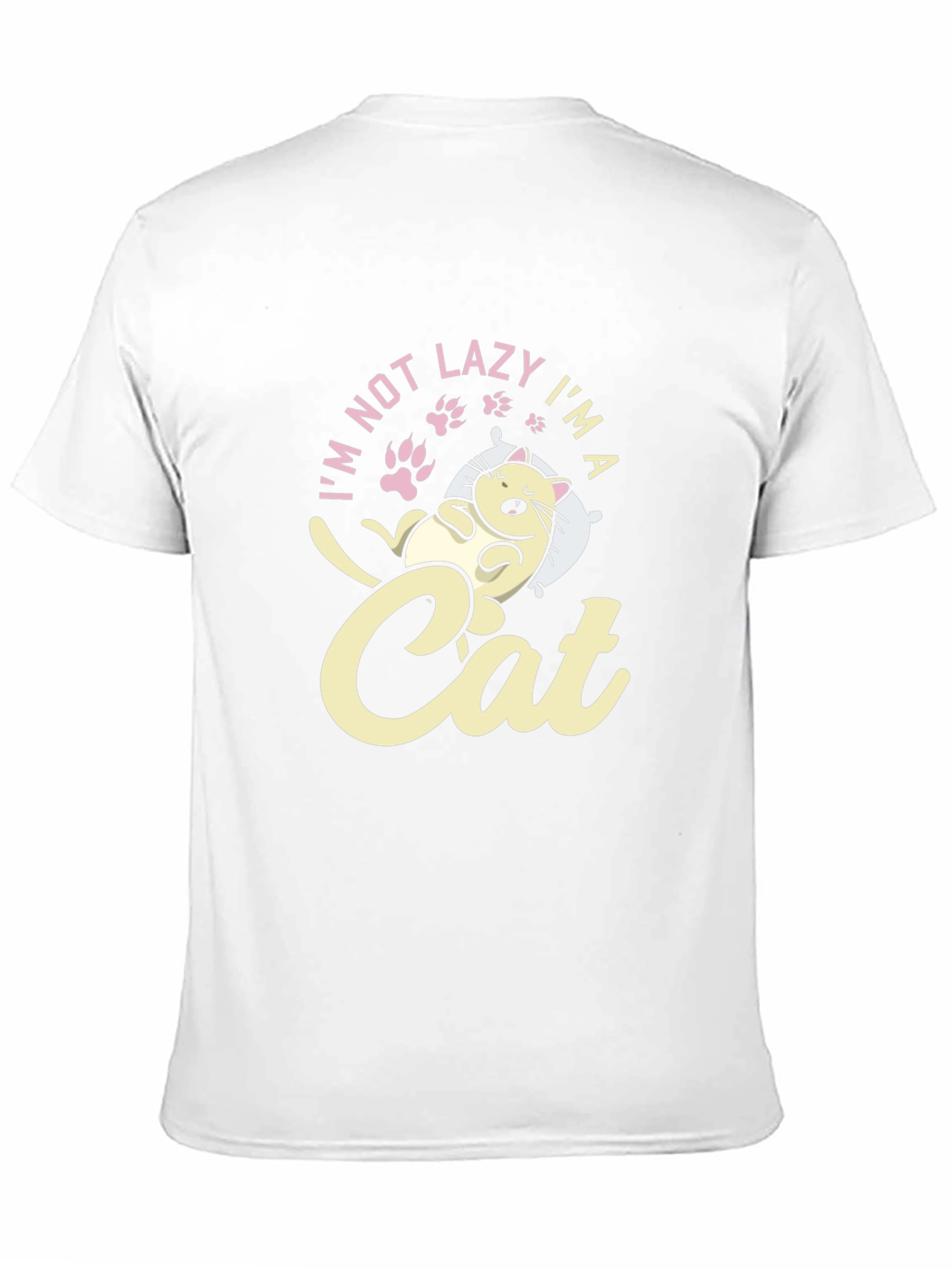 Lazy Cat T-Shirt - Funny Graphic Tee