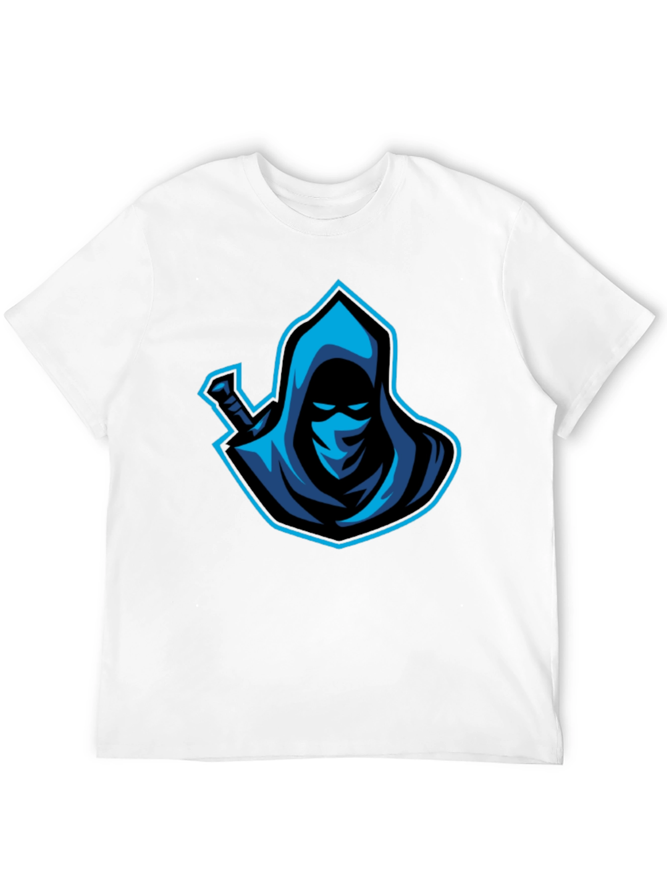 Mystic Warrior Graphic Tee - Blue Ninja Design